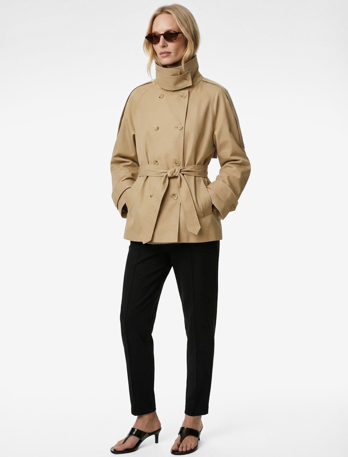  Krep Scuba Kumaş Cepli Nervürlü Havuç Pantolon