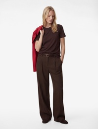 Pamuklu Kısa Kollu Bisiklet Yaka Basic Tişört