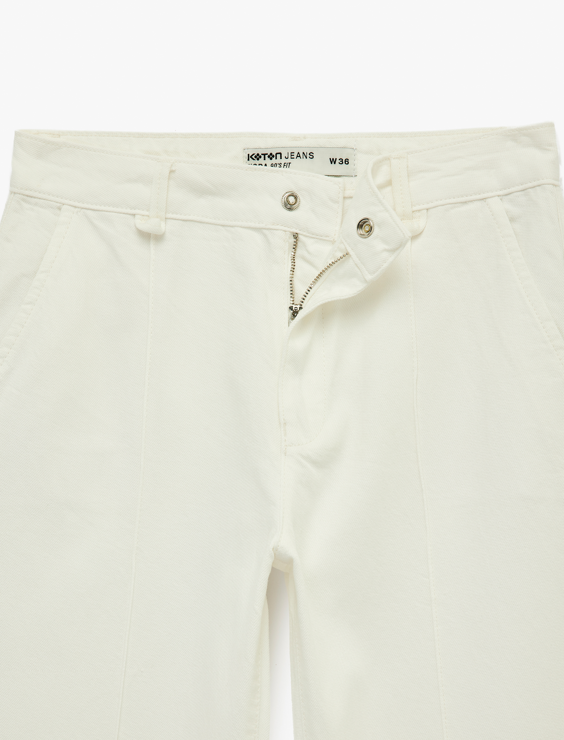   Standart Bel Nervürlü Duble Paça Pantolon - Straight Fit Jean