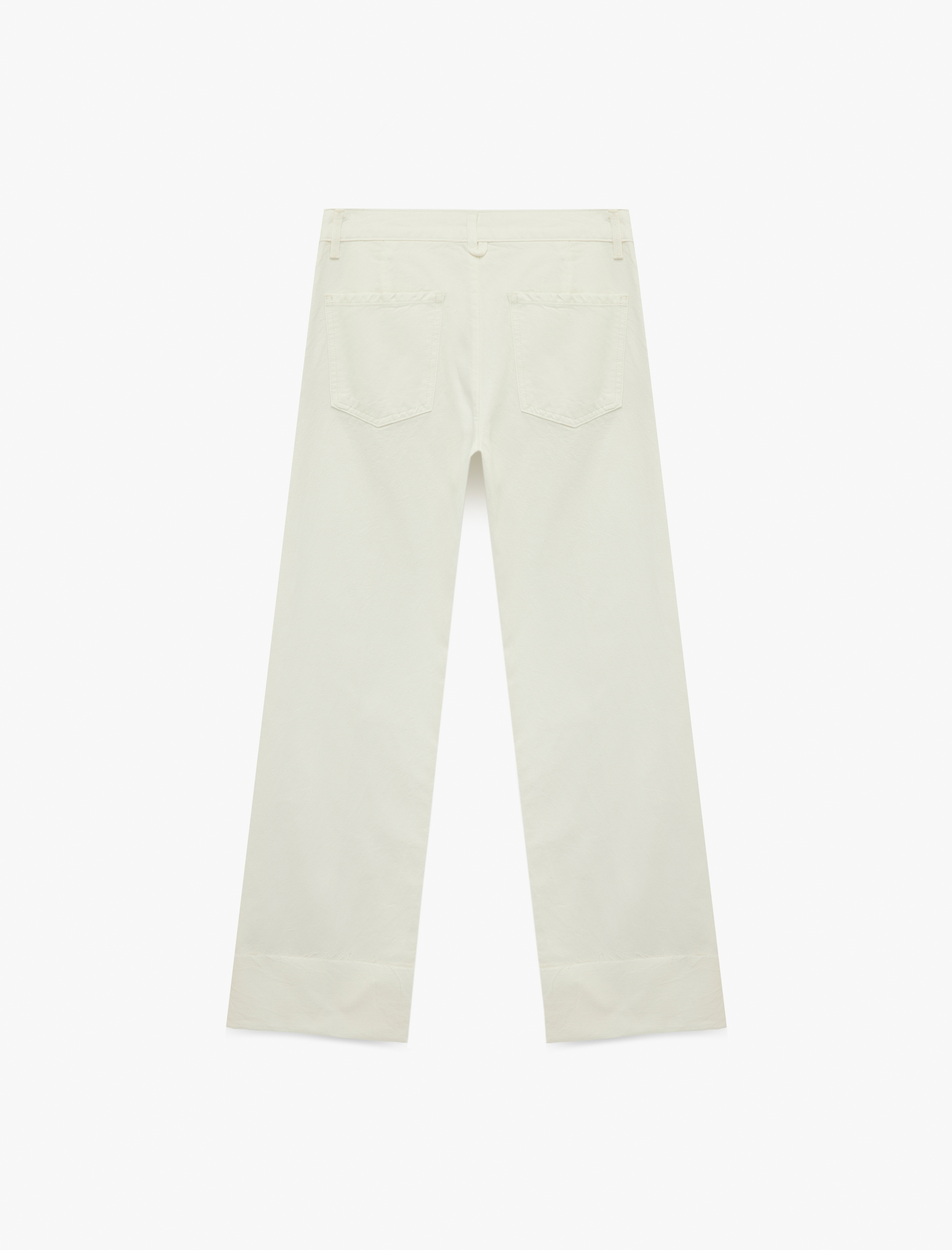   Standart Bel Nervürlü Duble Paça Pantolon - Straight Fit Jean