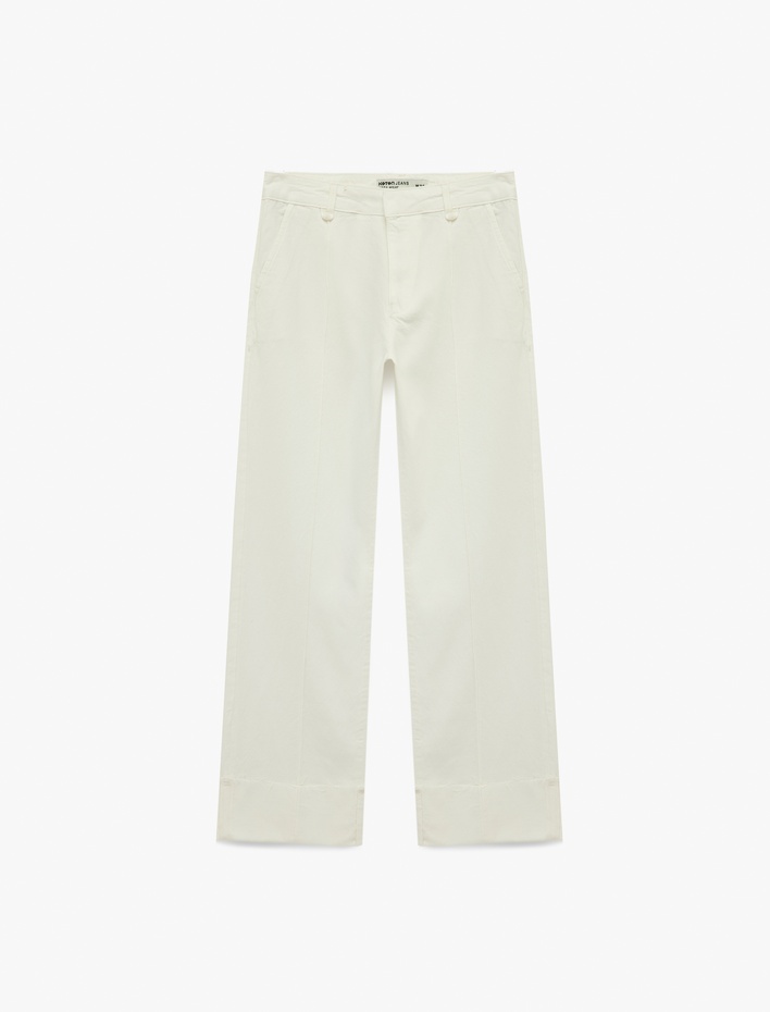  Standart Bel Nervürlü Duble Paça Pantolon - Straight Fit Jean