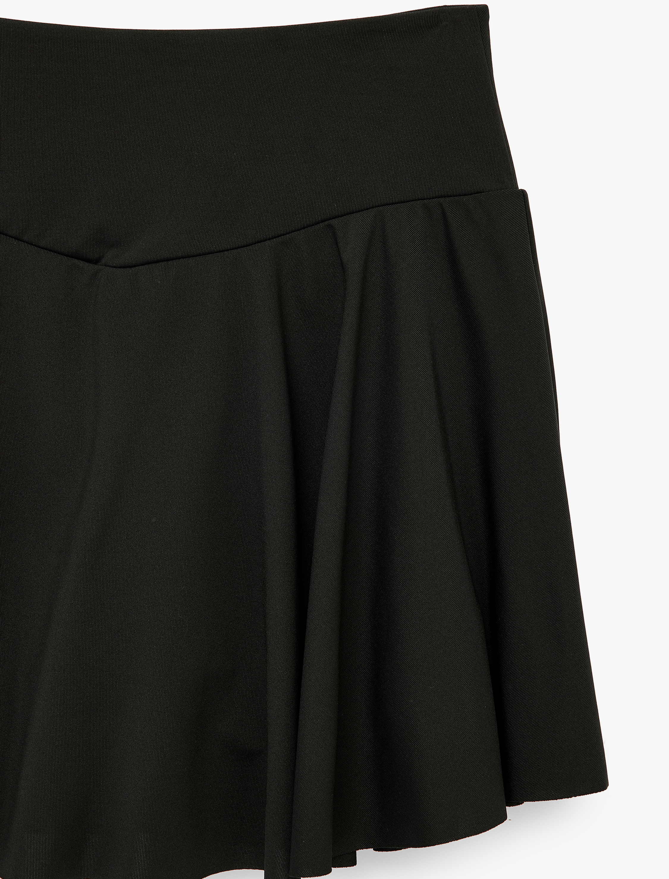   Yüksek Bel Mini Volanlı Spor Şort Etek