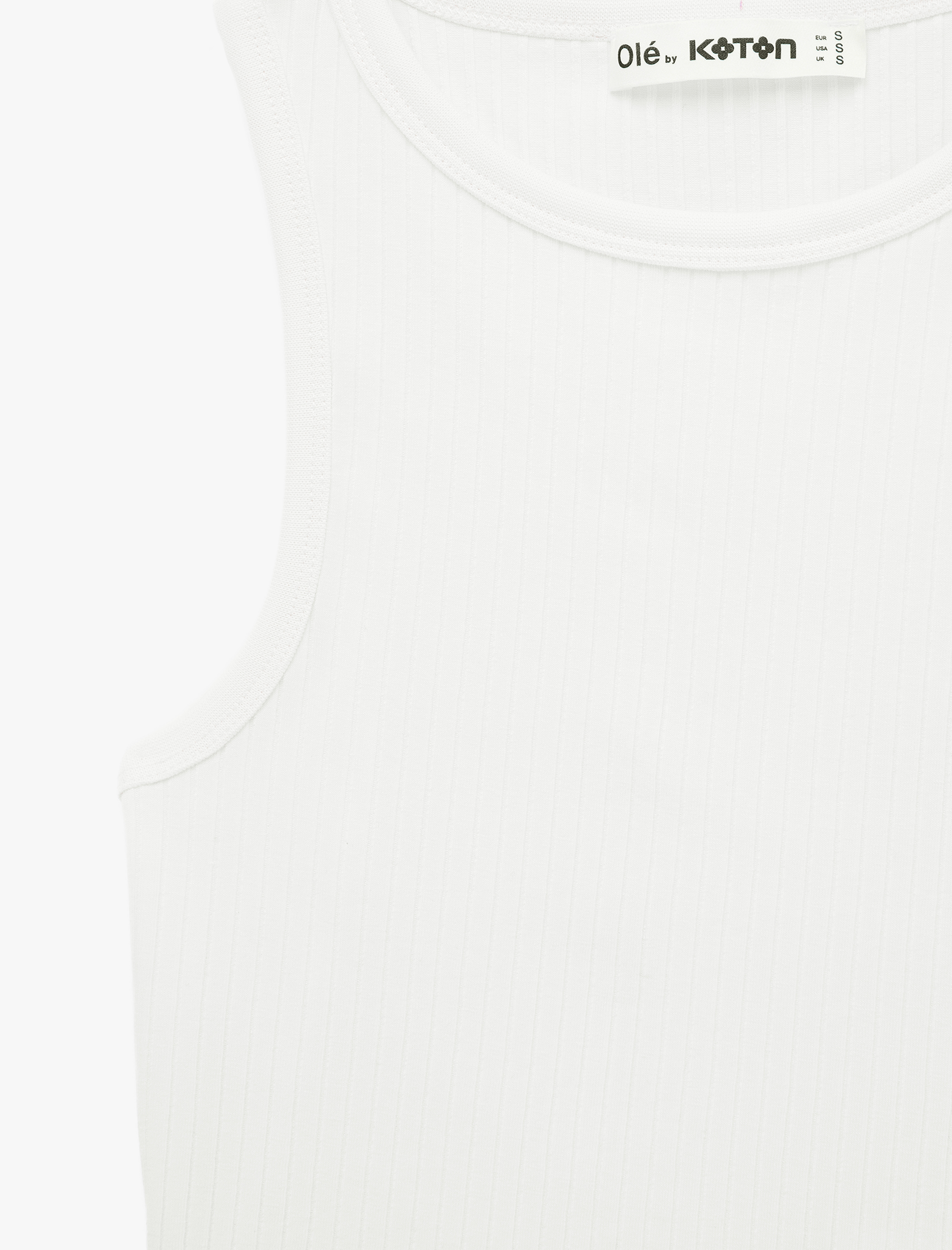   Pamuklu Kaşkorse Kolsuz Bisiklet Yaka Bluz