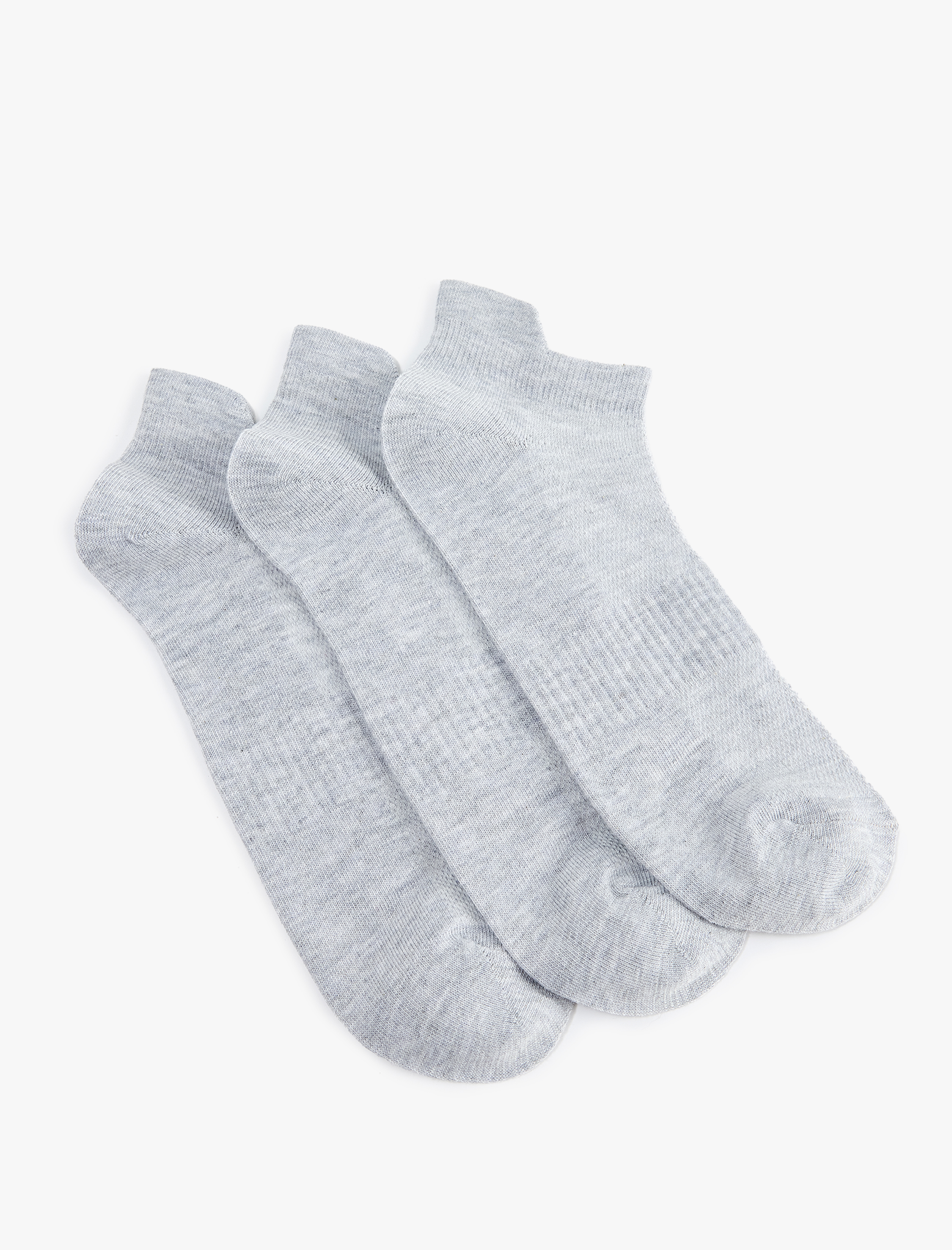  Erkek 3'lü Patik Spor Çorabı Seti