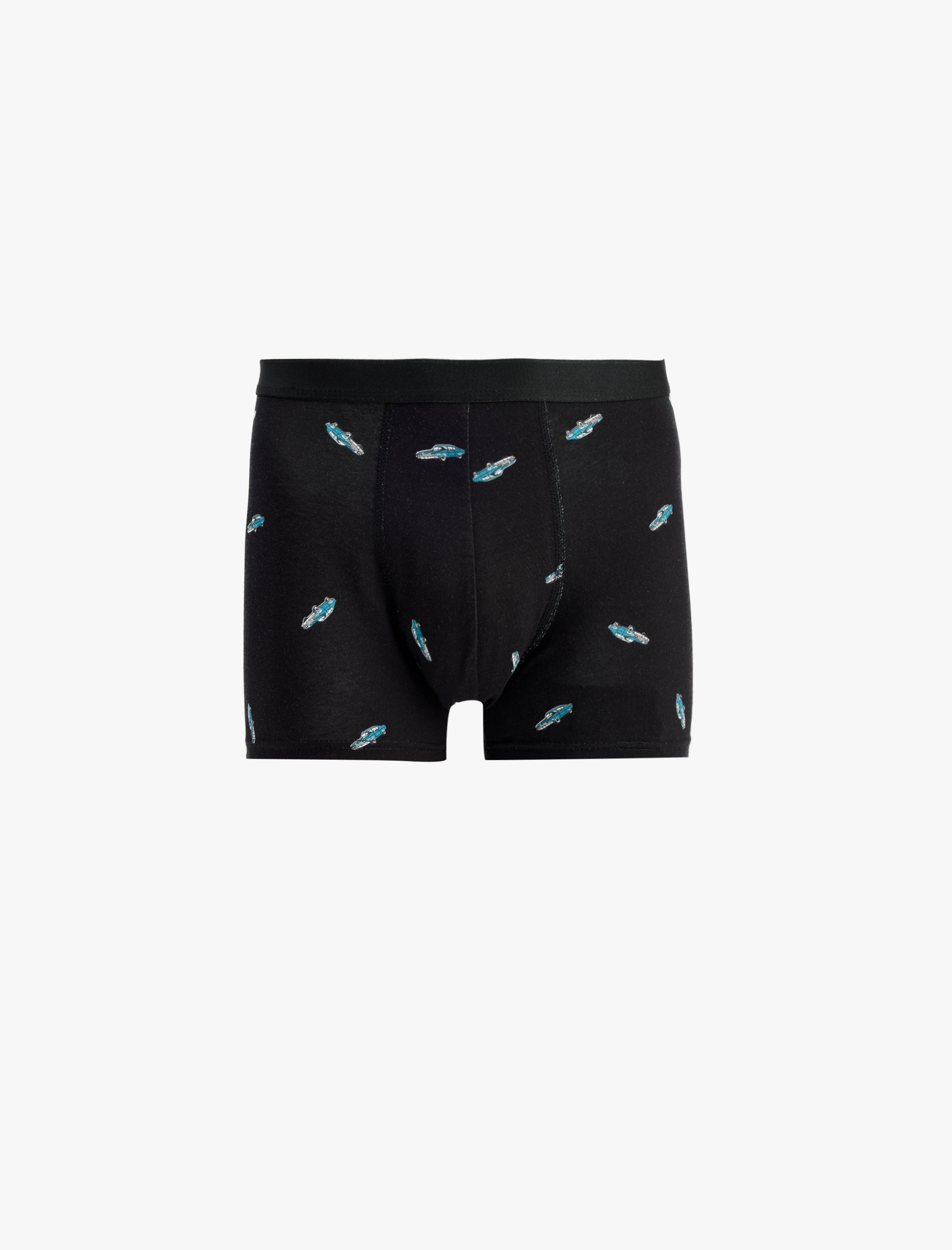   Regular Fit Desenli Pamuklu 3'lü Boxer Seti