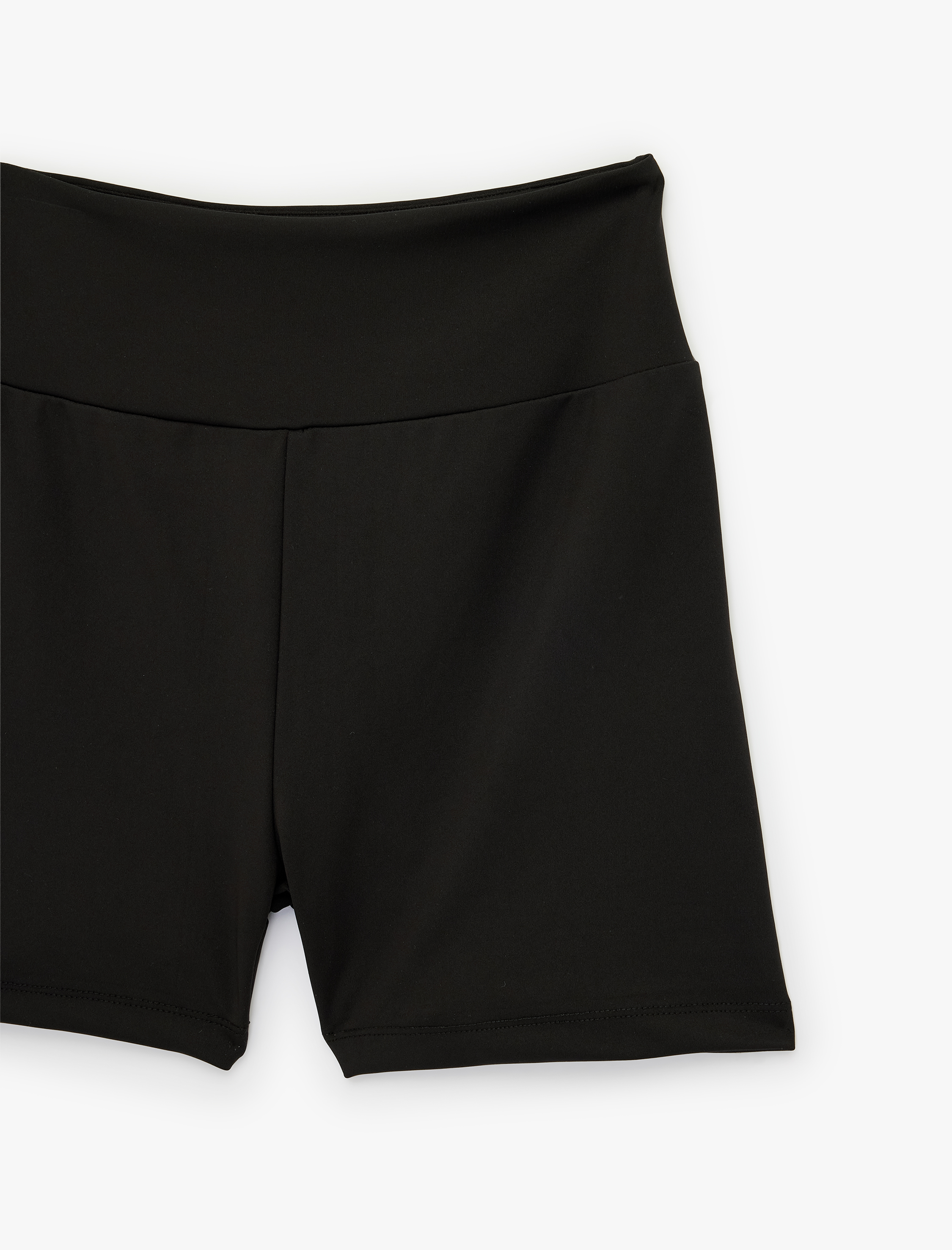   Yüksek Bel İnterlok Biker Spor Tayt