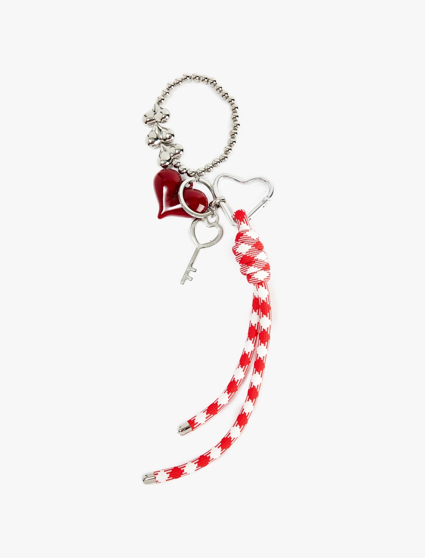 Koton Kadın Kalpli Charm Detaylı Anahtarlık