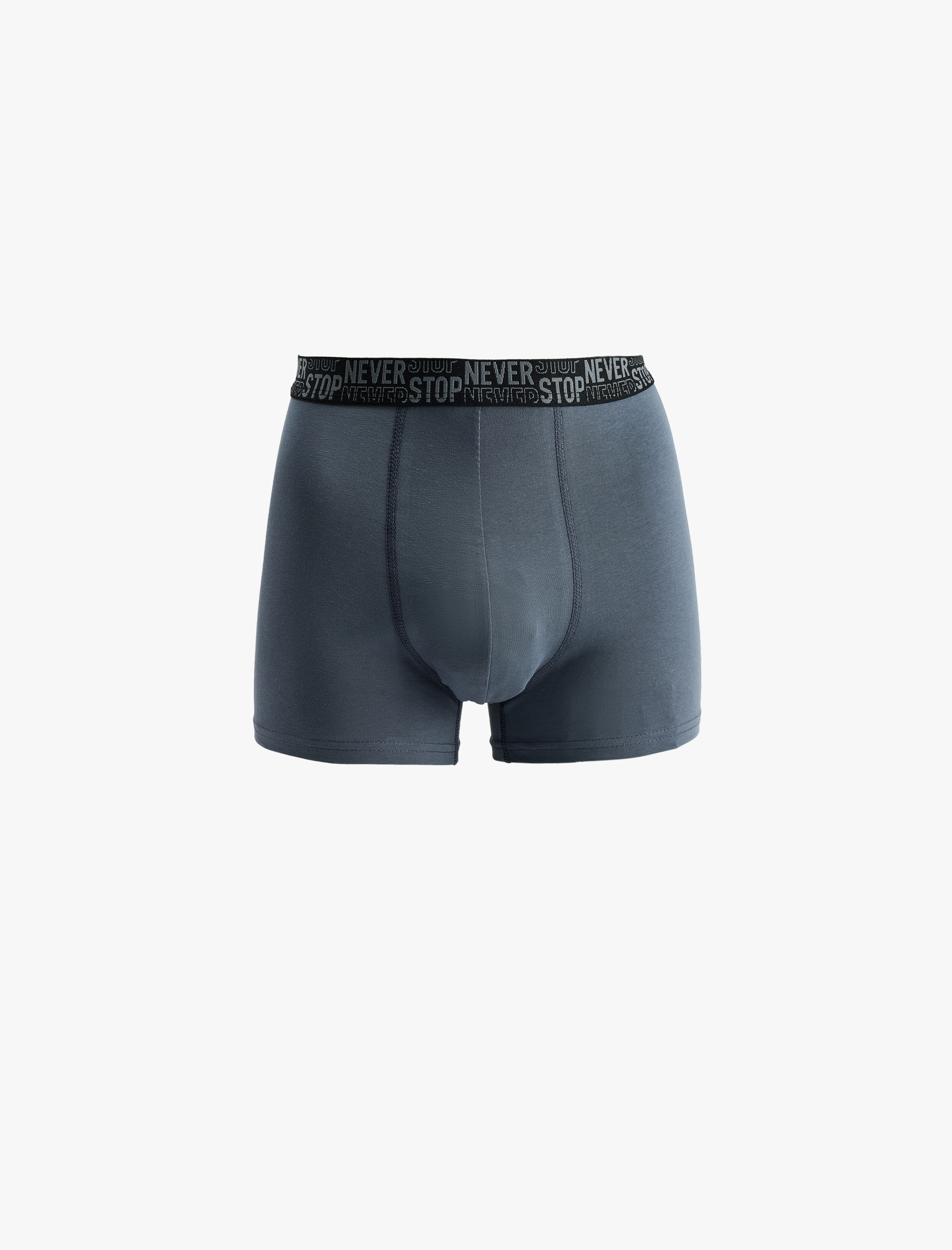   Regular Fit Baskılı Bel Detaylı Pamuklu 3'lü Boxer Seti