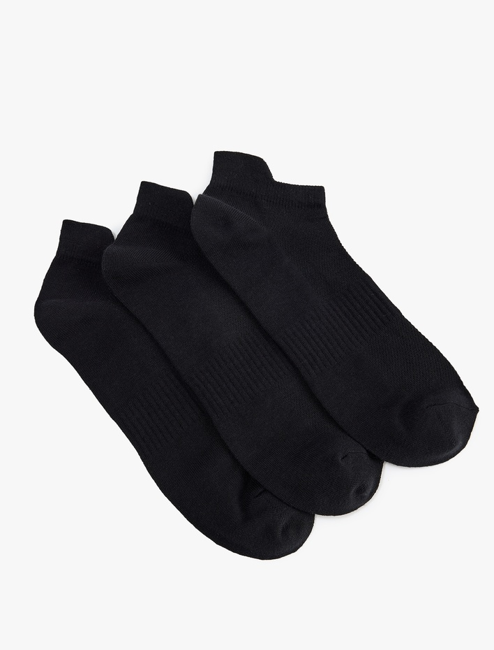 Erkek 3'lü Patik Spor Çorabı Seti