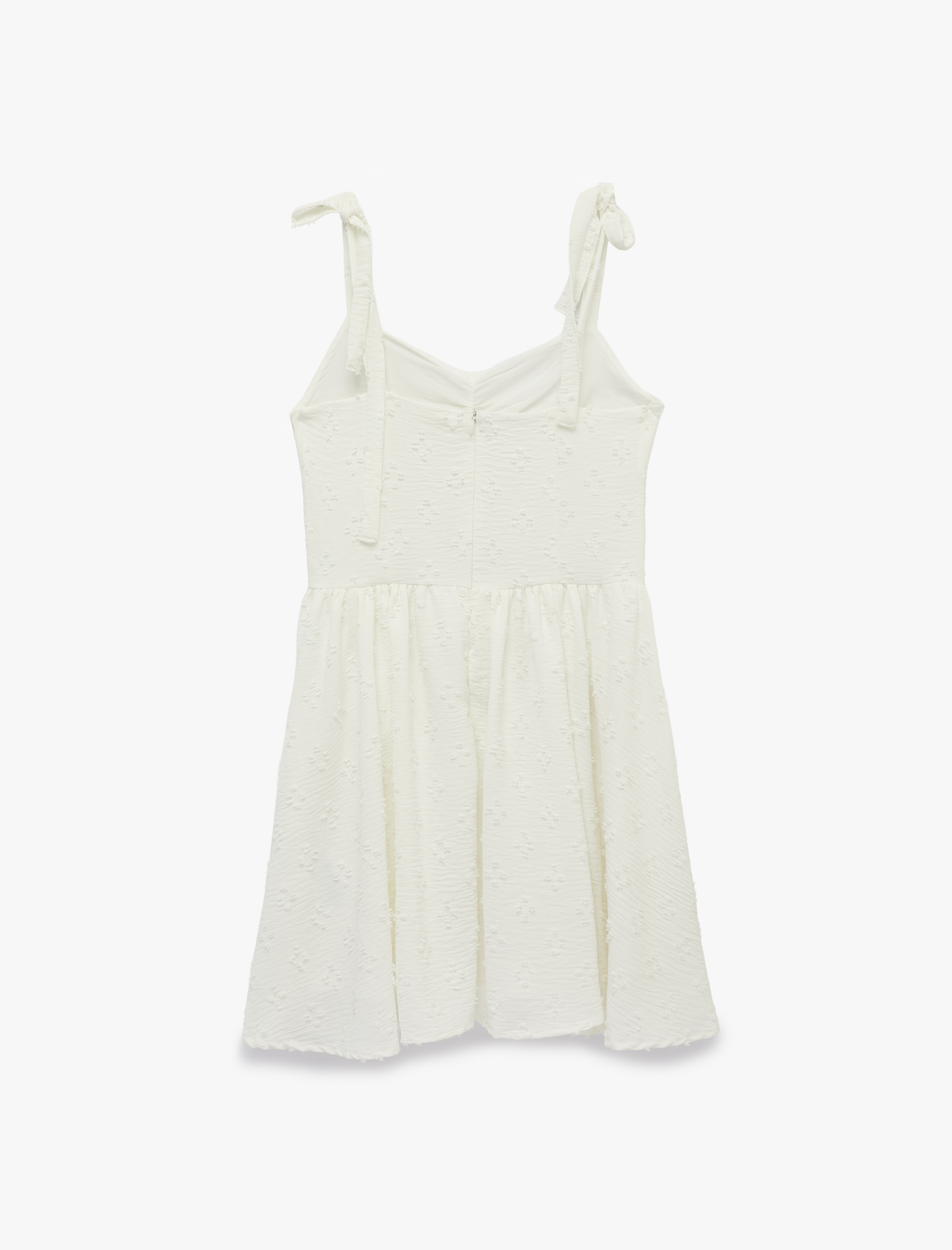   İnce Askılı Gipeli Mini Elbise