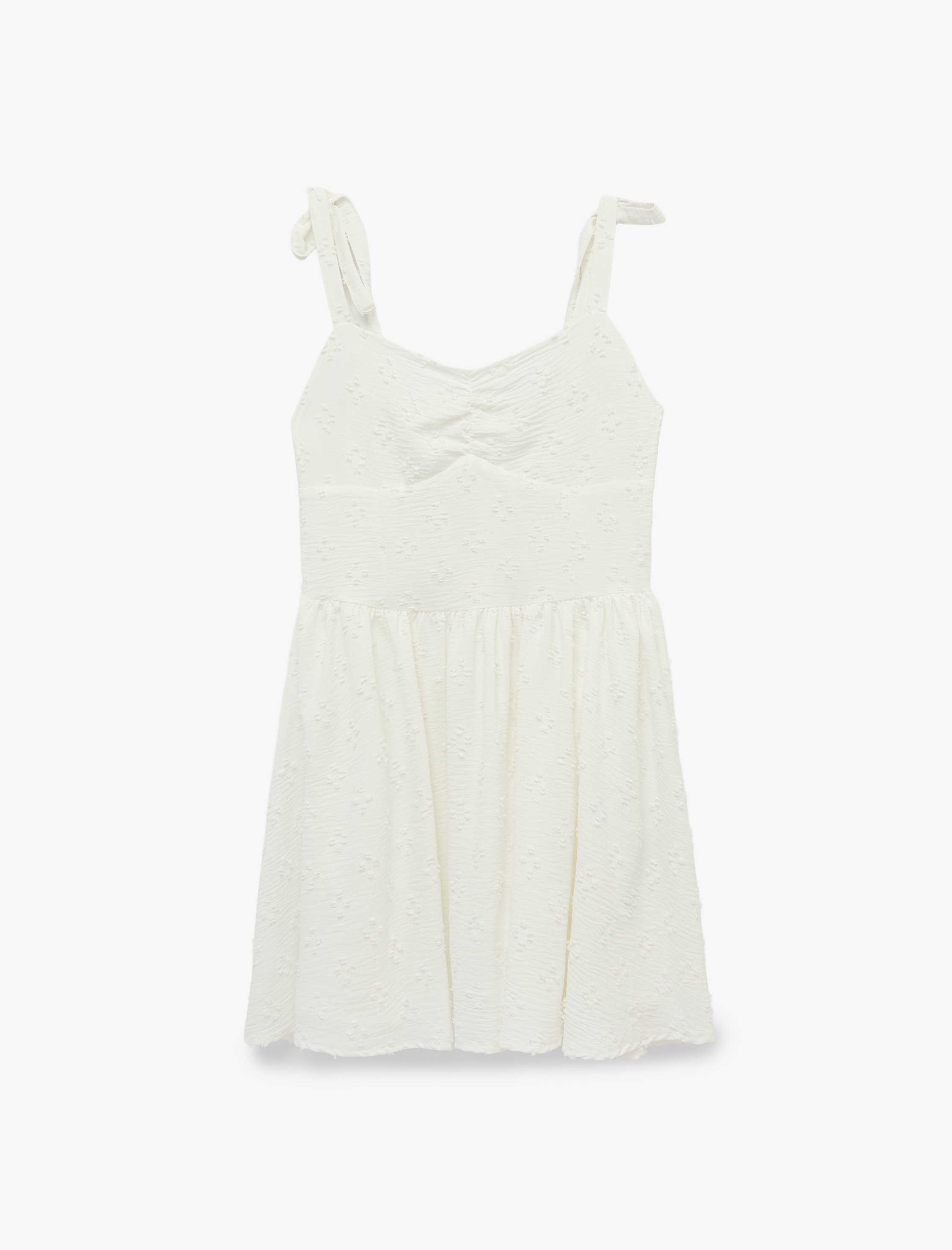   İnce Askılı Gipeli Mini Elbise