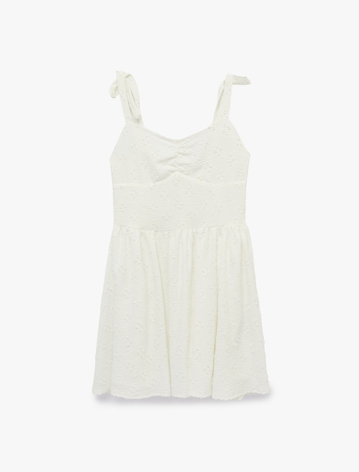  İnce Askılı Gipeli Mini Elbise