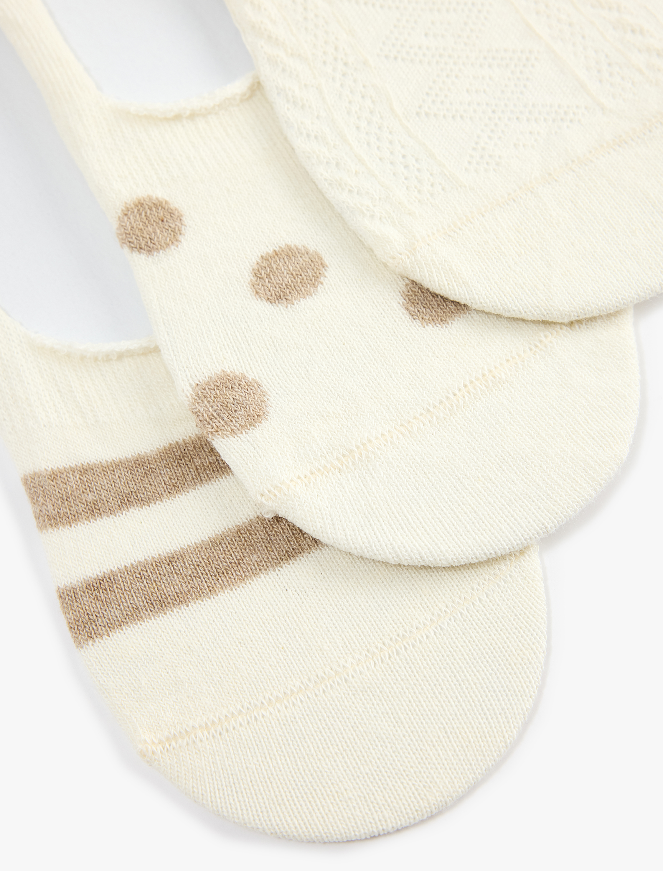  Kadın Desenli 3'lü Spor Çorap Seti