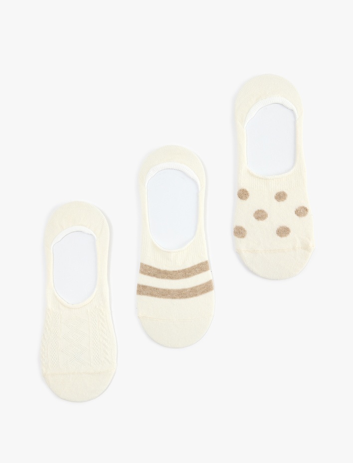 Kadın Desenli 3'lü Spor Çorap Seti