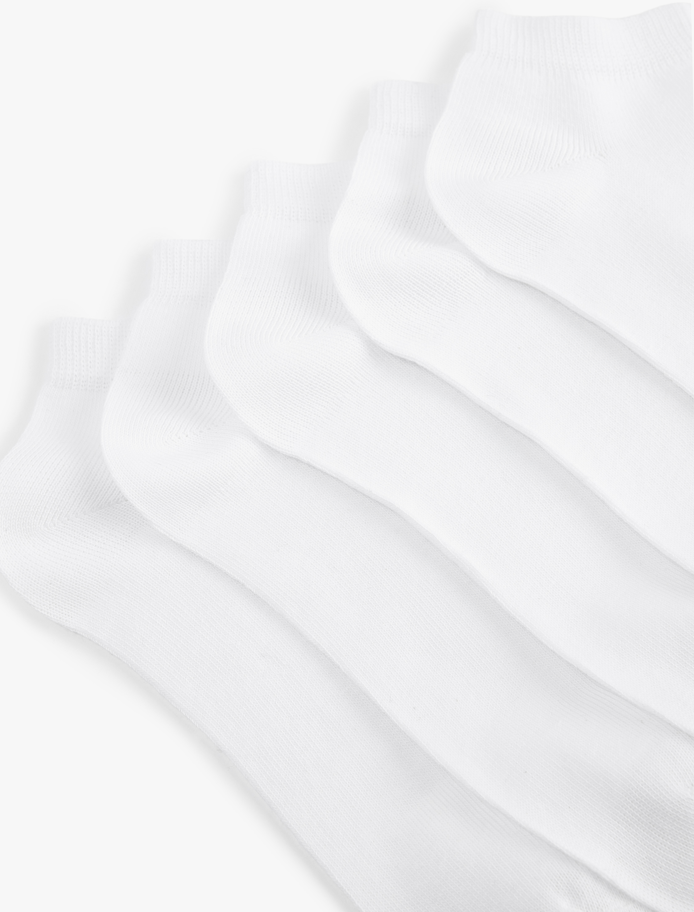  Kadın Basic Pamuklu 5'li Patik Çorap Seti