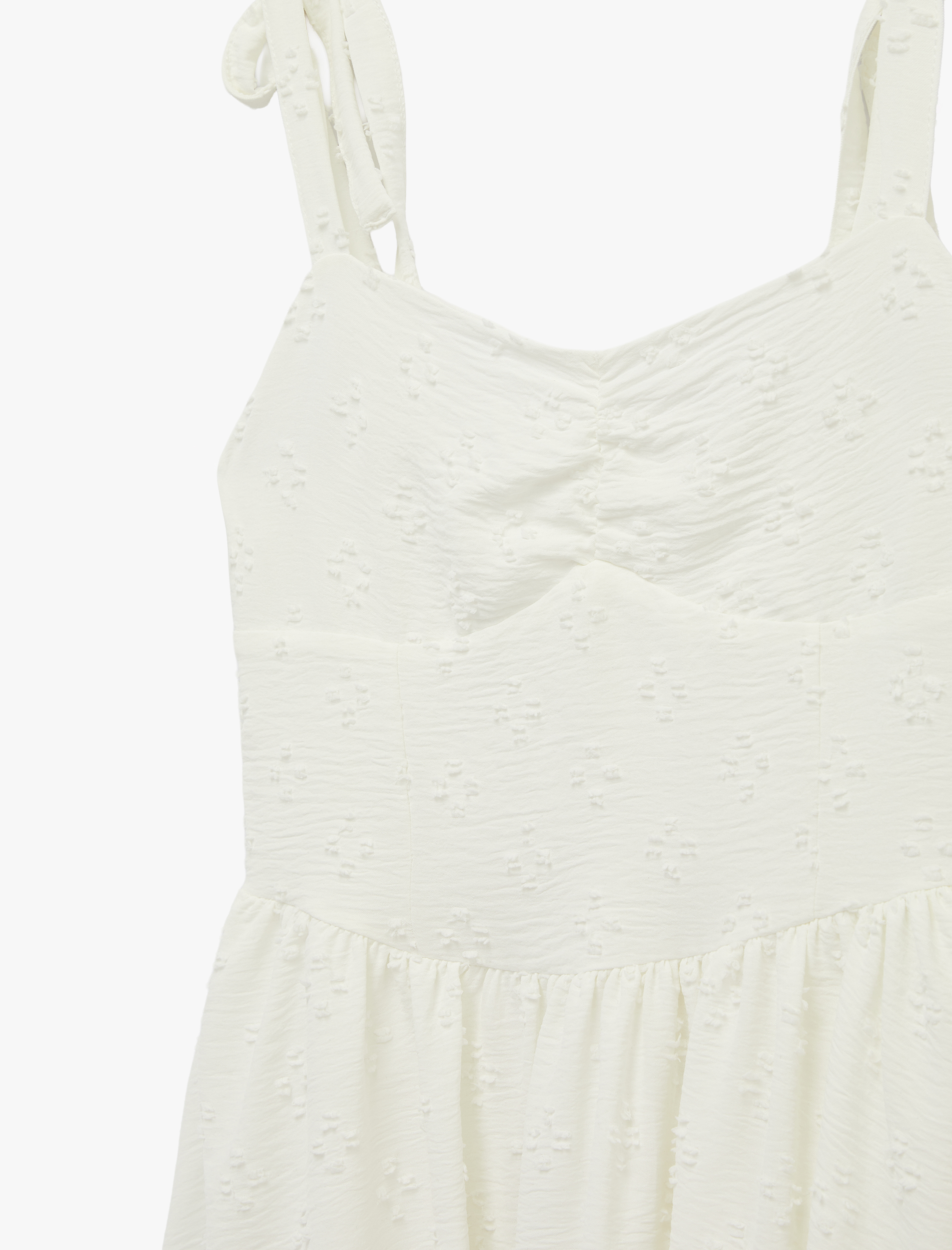   İnce Askılı Gipeli Mini Elbise