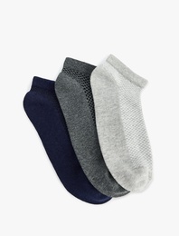 3'lü Basic Pamuklu Patik Çorap Seti