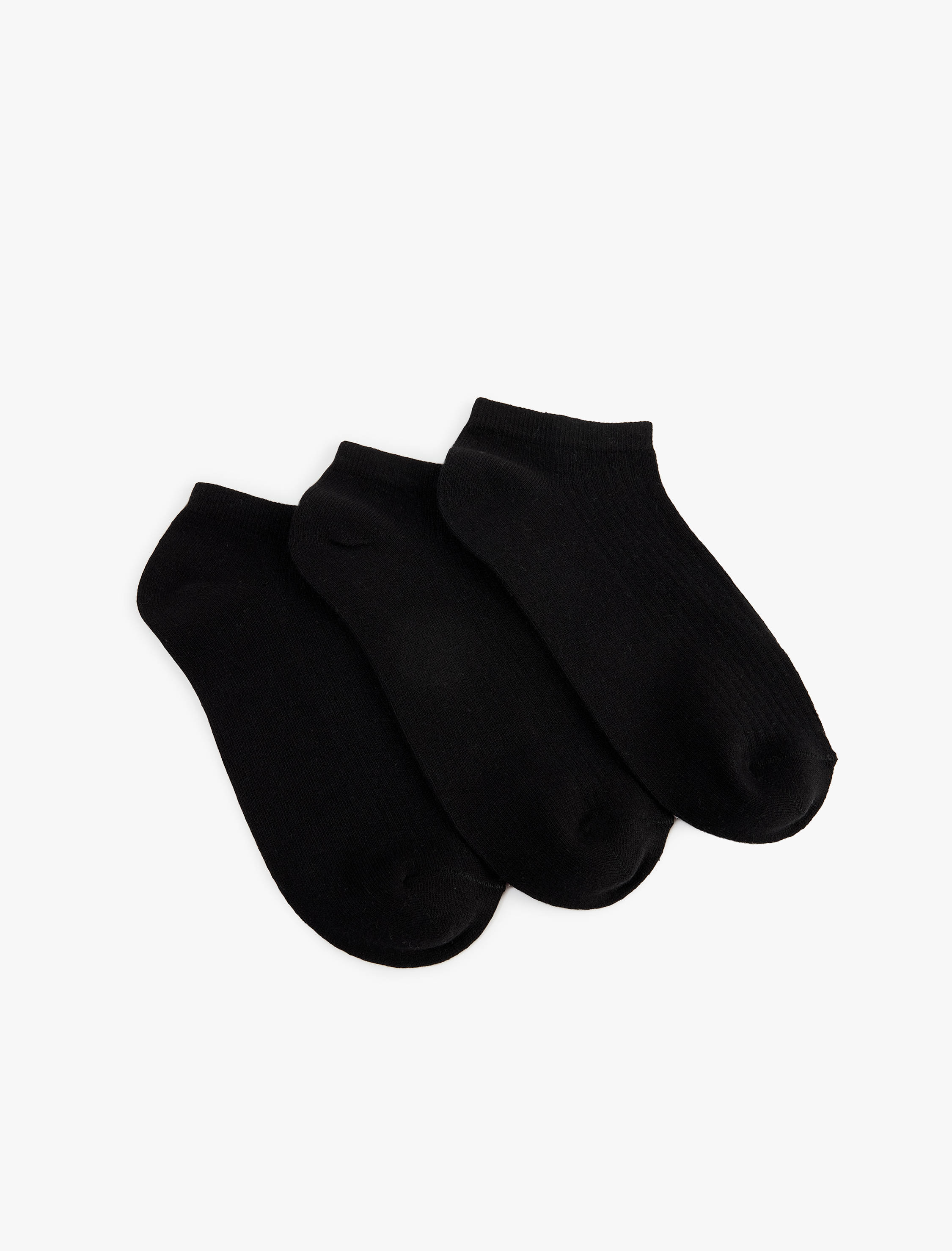  Erkek Çok Renkli Pamuklu 3'lü Patik Çorap Seti