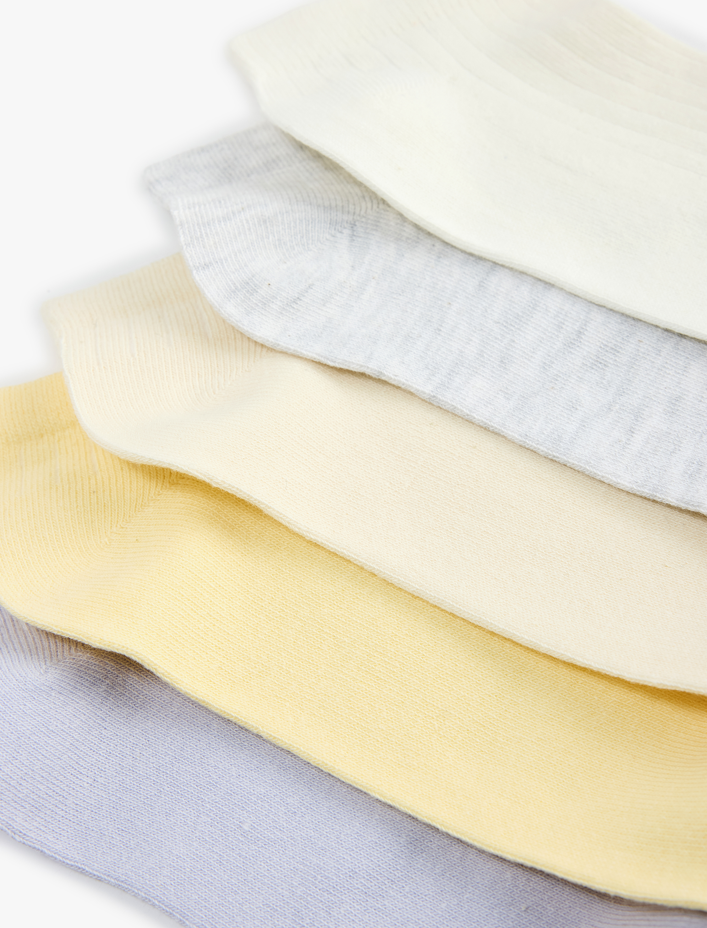  Kadın Çok Renkli 5'li Patik Çorap Seti