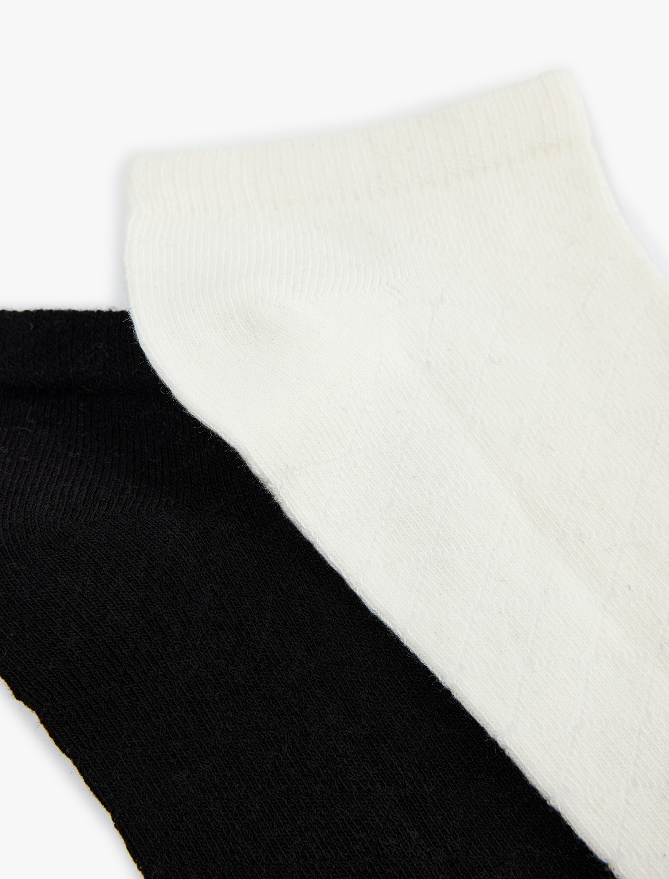  Kadın Basic Pamuklu 2'li Patik Çorap Seti