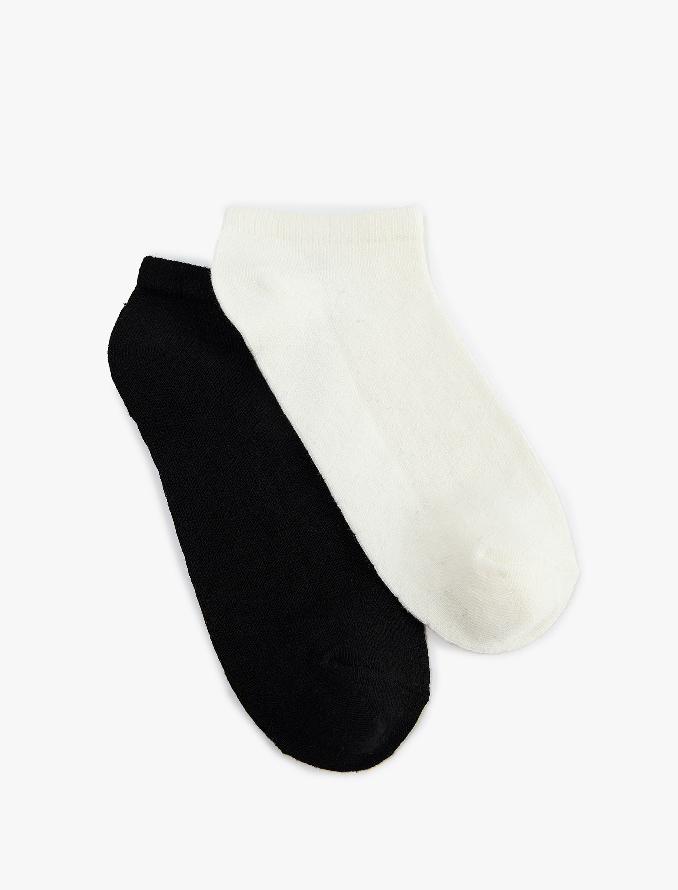  Kadın Basic Pamuklu 2'li Patik Çorap Seti