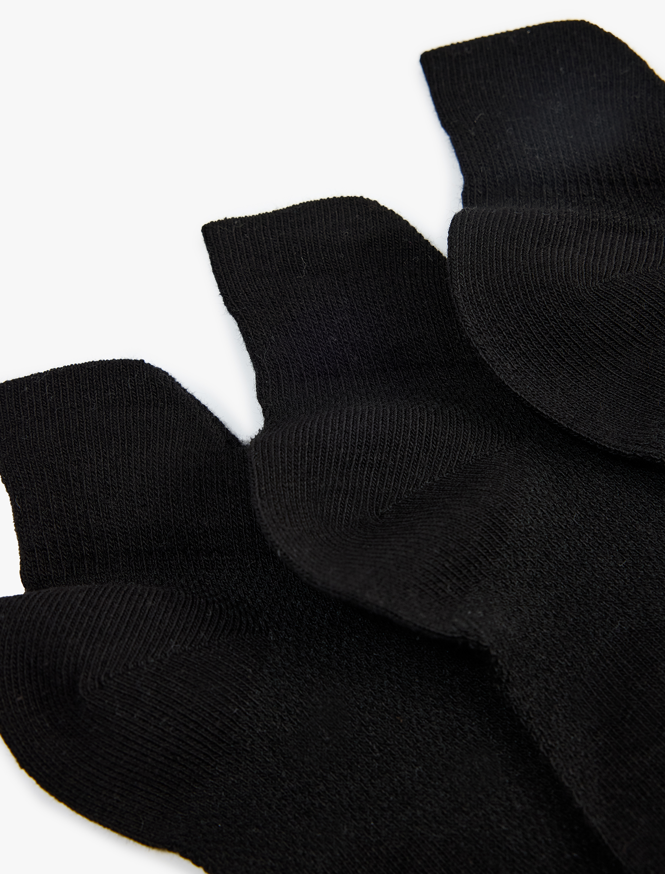  Erkek 3'lü Basic Pamuklu Patik Spor Çorabı Seti