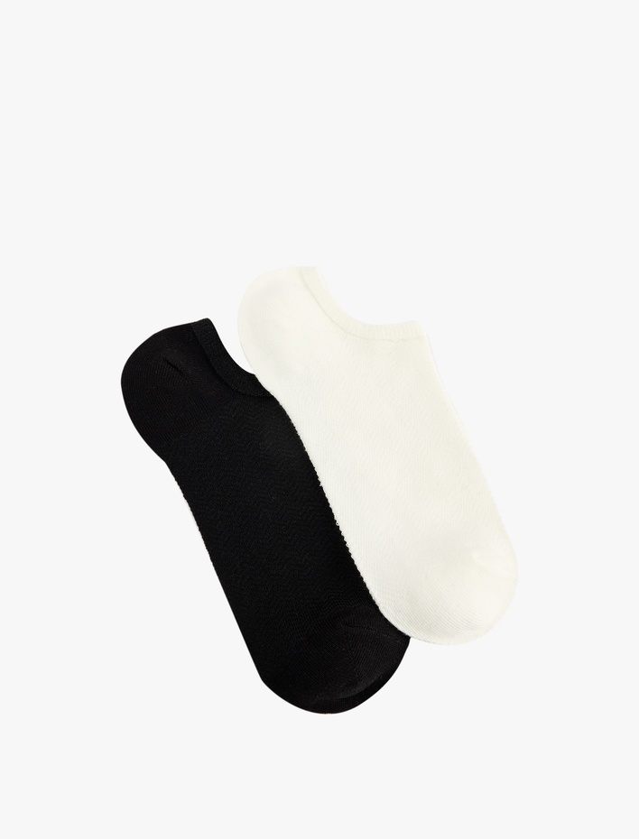 Kadın Basic Pamuklu 2'li Görünmez Çorap Seti