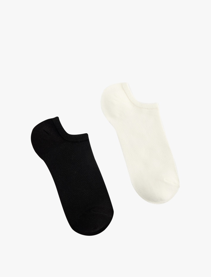Kadın Basic Pamuklu 2'li Görünmez Çorap Seti