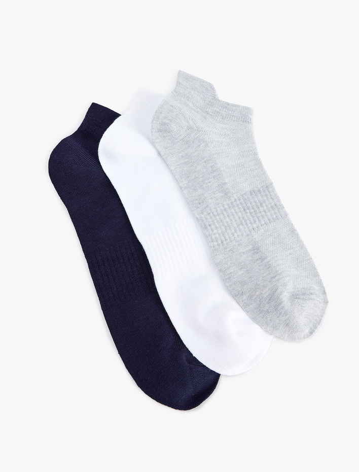 Erkek 3'lü Patik Spor Çorabı Seti