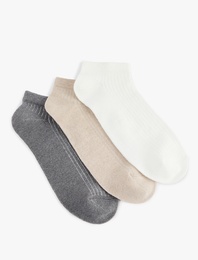 3'lü Pamuklu Basic Çorap Seti