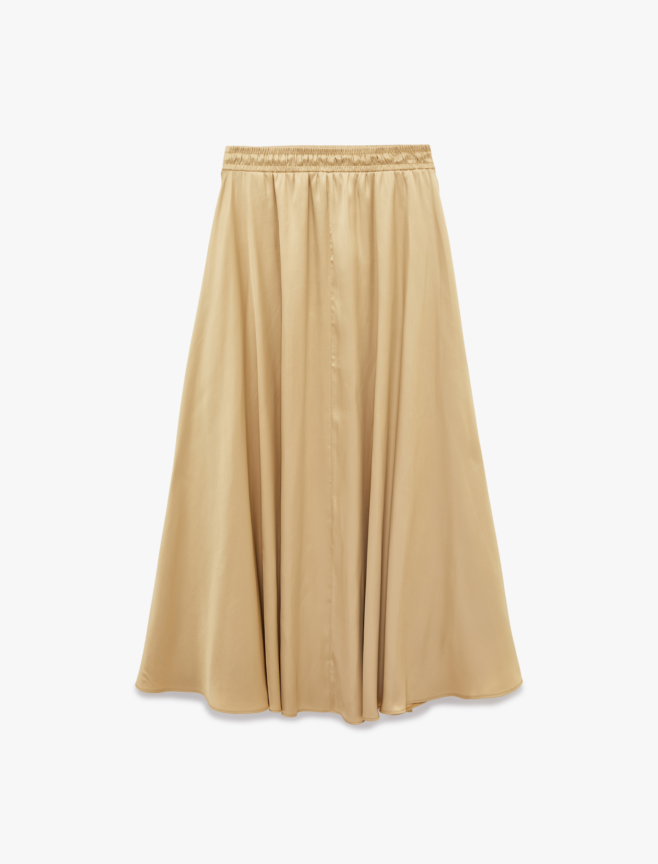   Beli Bağcıklı Kloş Uzun Saten Etek