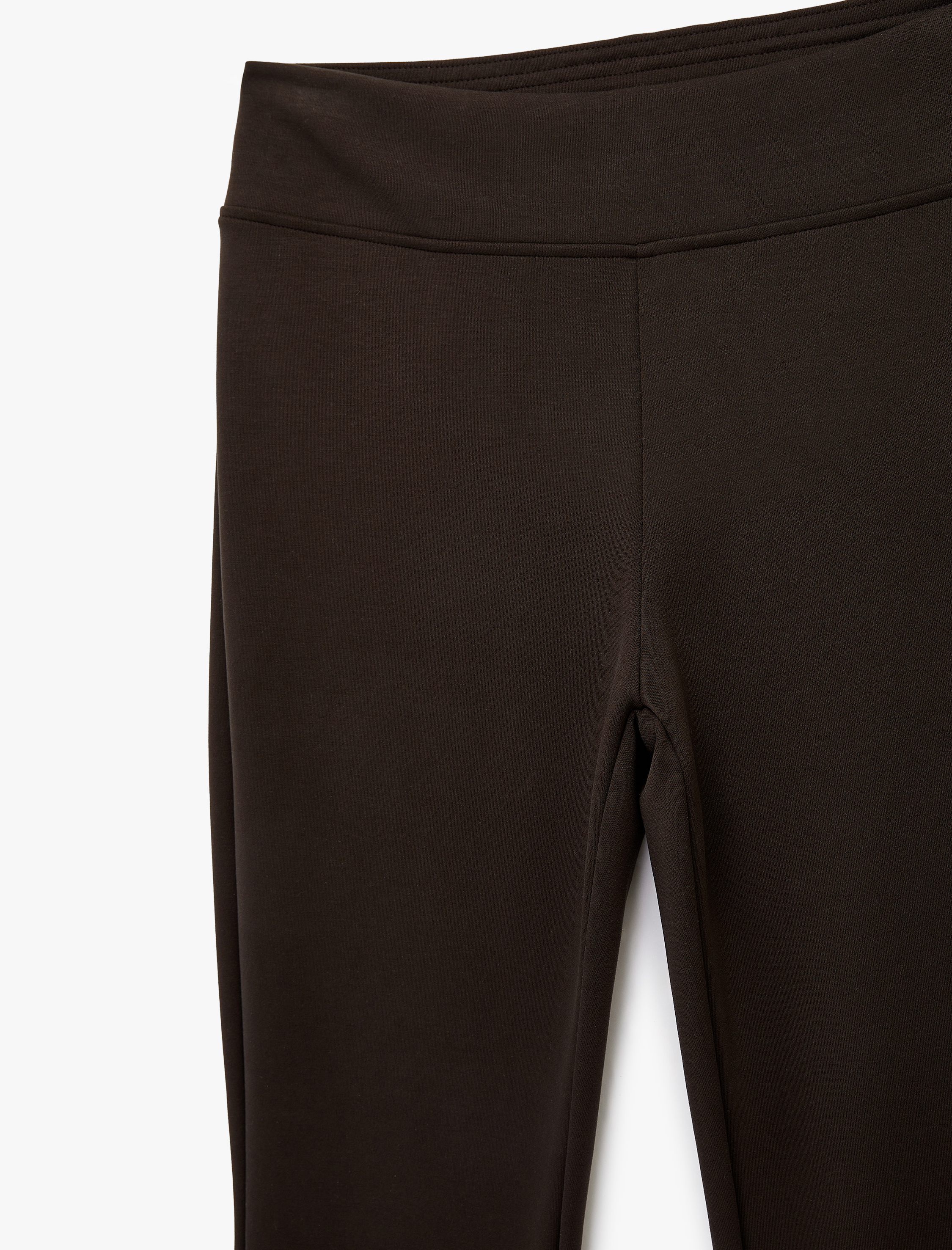   Modal Karışımlı Slim Fit İspanyol Paça Tayt