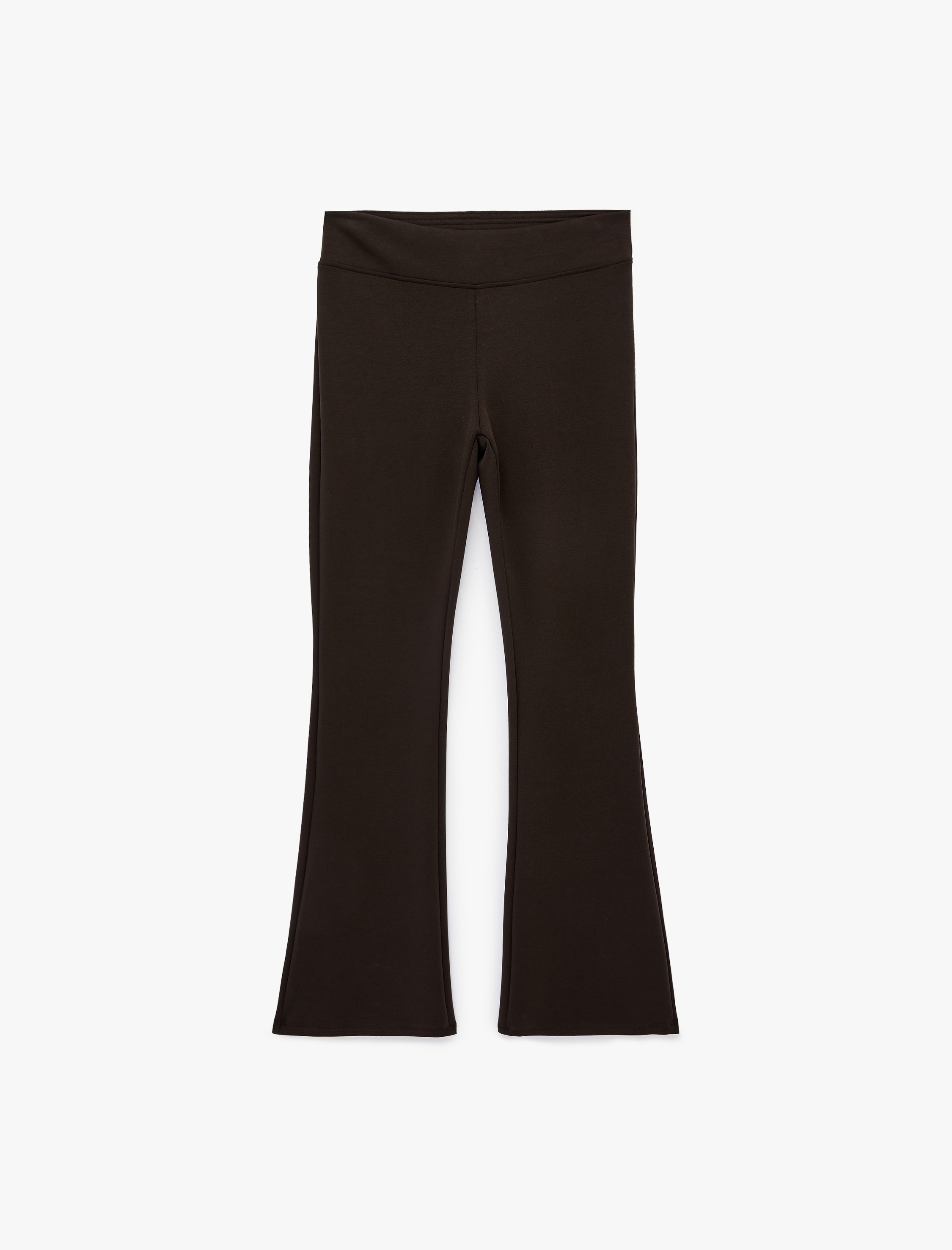   Modal Karışımlı Slim Fit İspanyol Paça Tayt