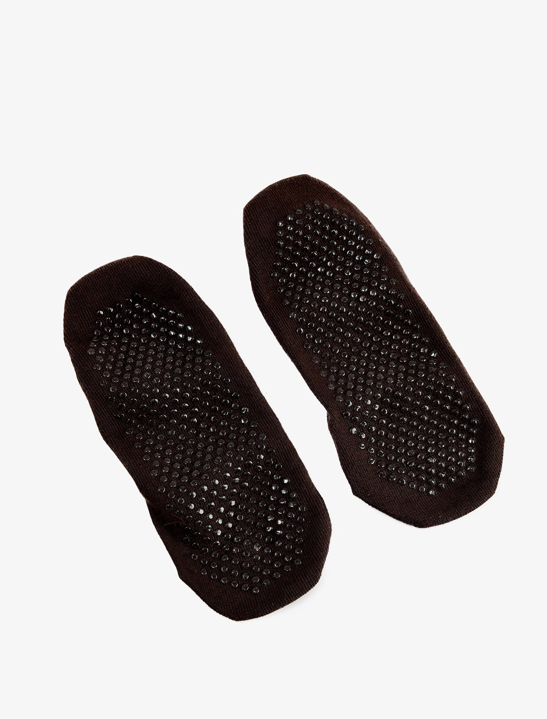  Kadın Pamuklu Lastik Detaylı Yoga Çorabı