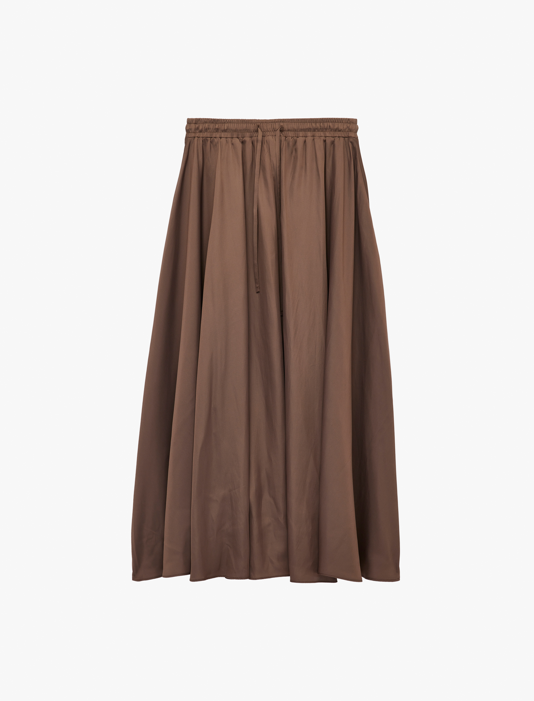   Beli Bağcıklı Kloş Uzun Saten Etek