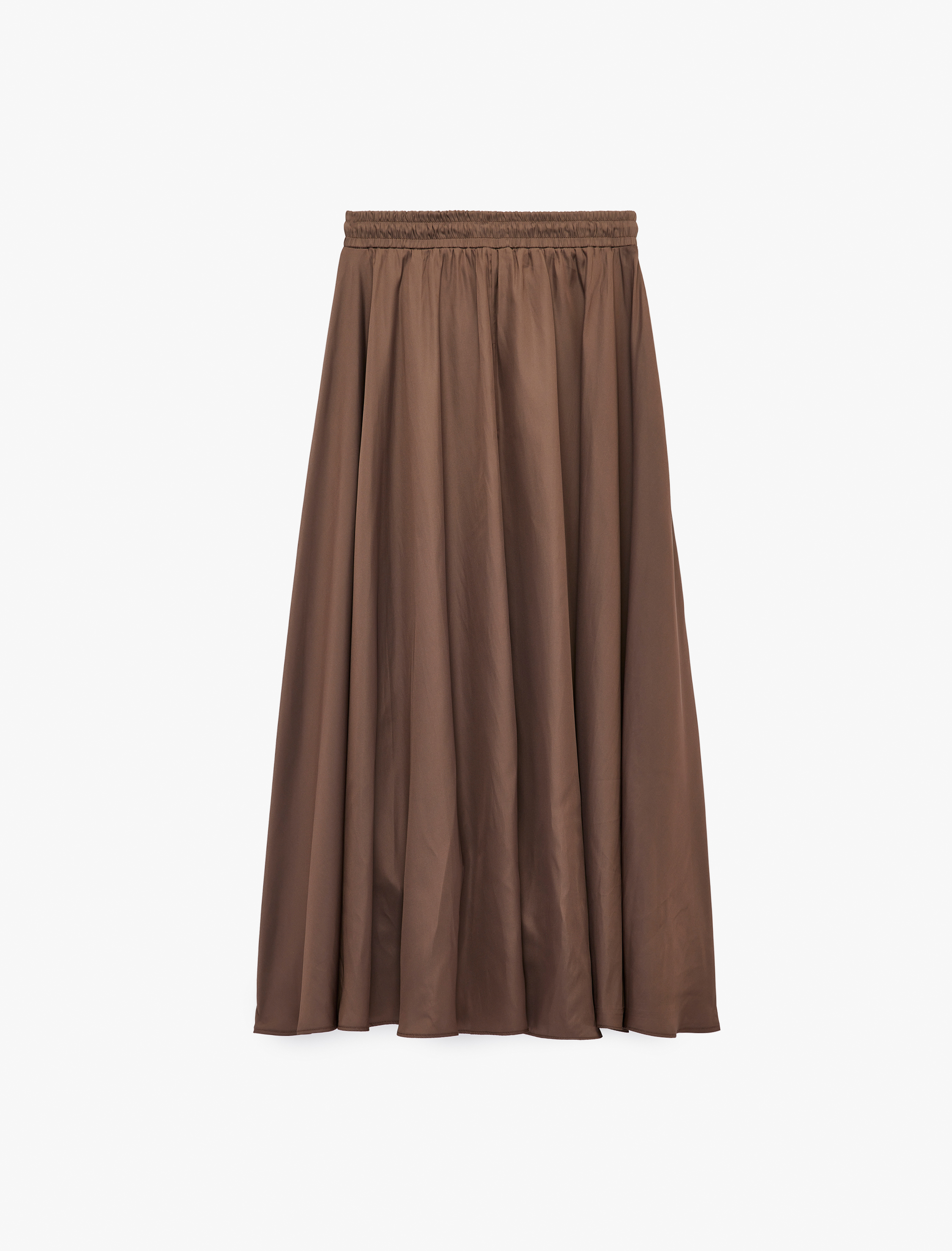   Beli Bağcıklı Kloş Uzun Saten Etek