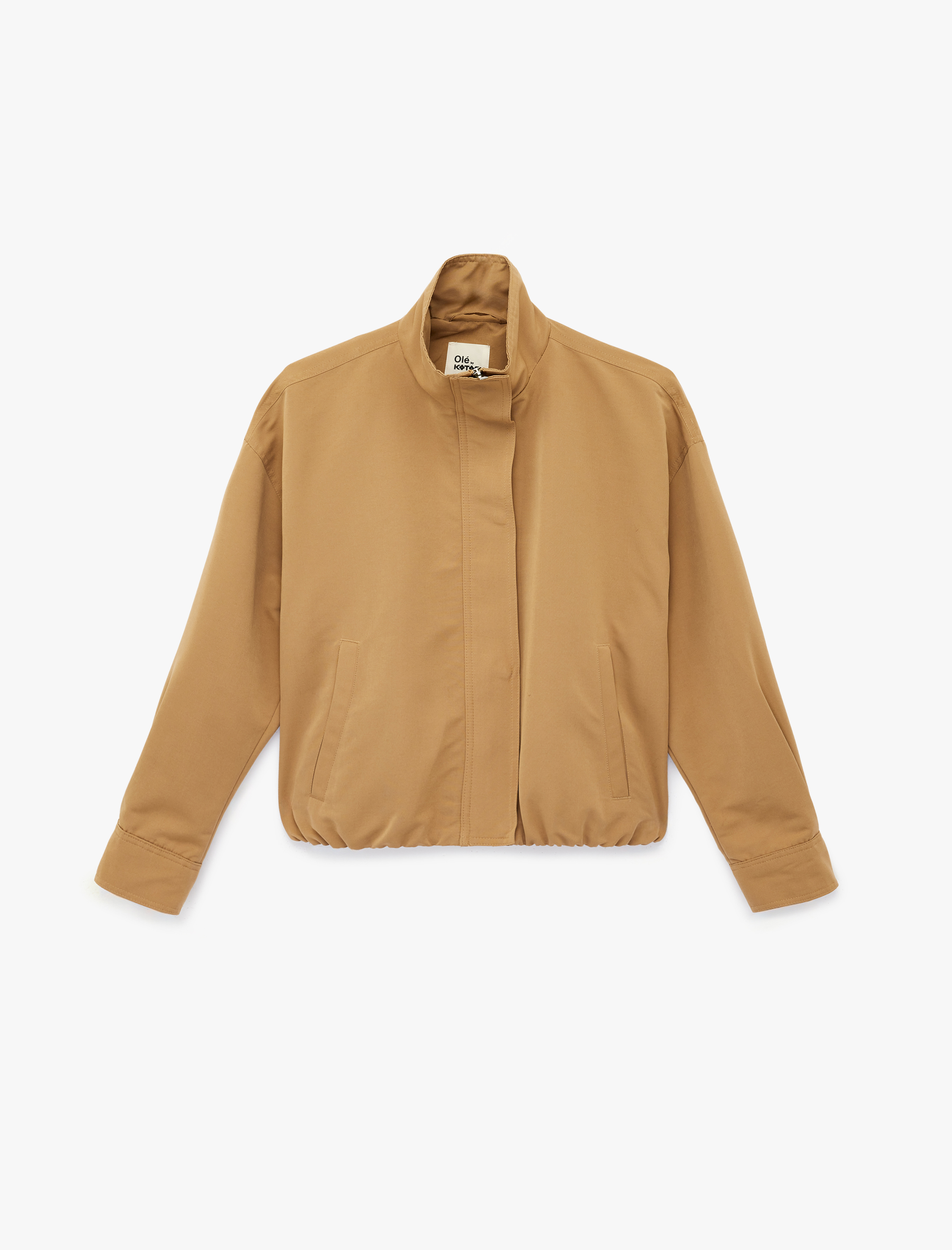   Regular Fit Uzun Kollu Klasik Yaka Crop Ceket