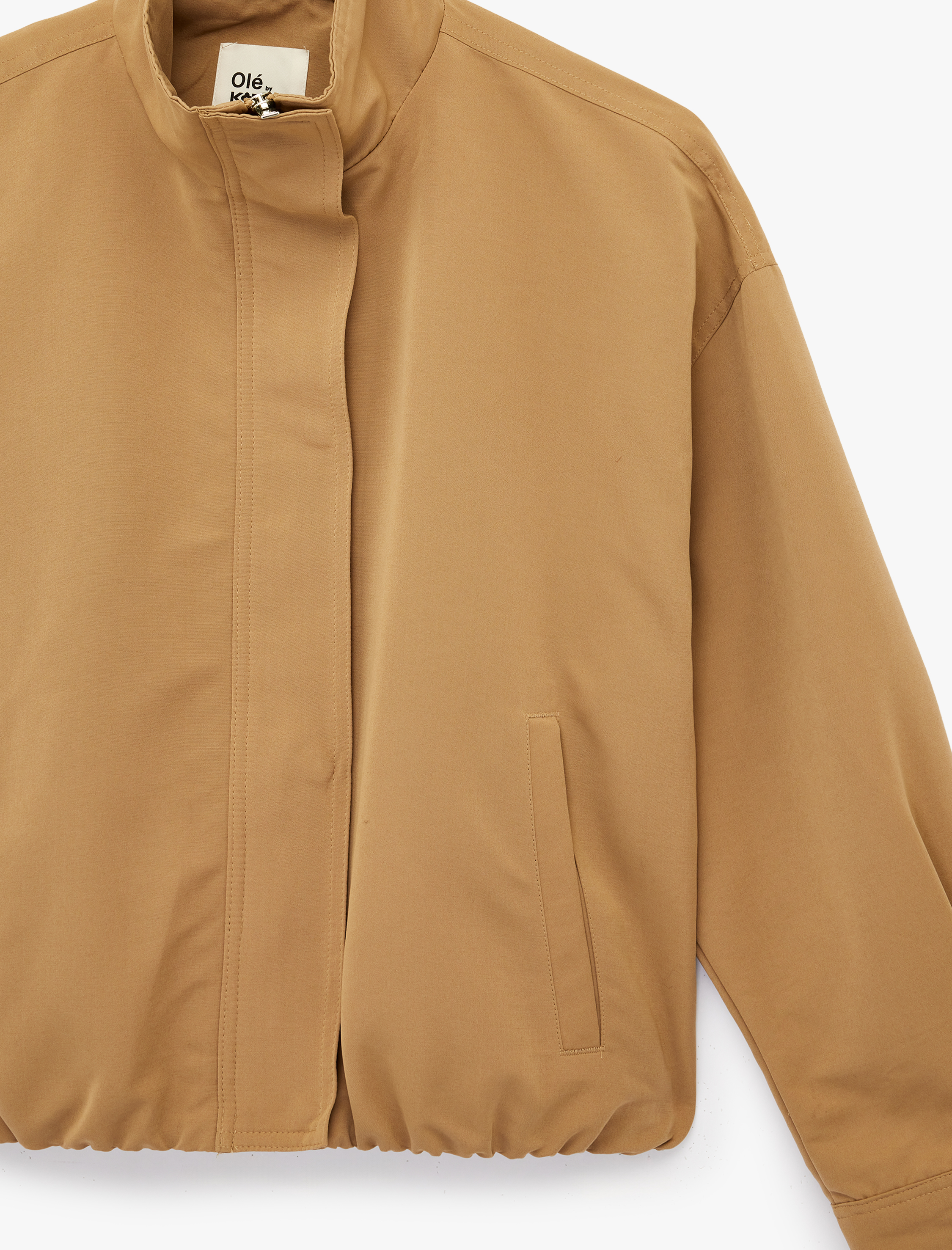   Regular Fit Uzun Kollu Klasik Yaka Crop Ceket