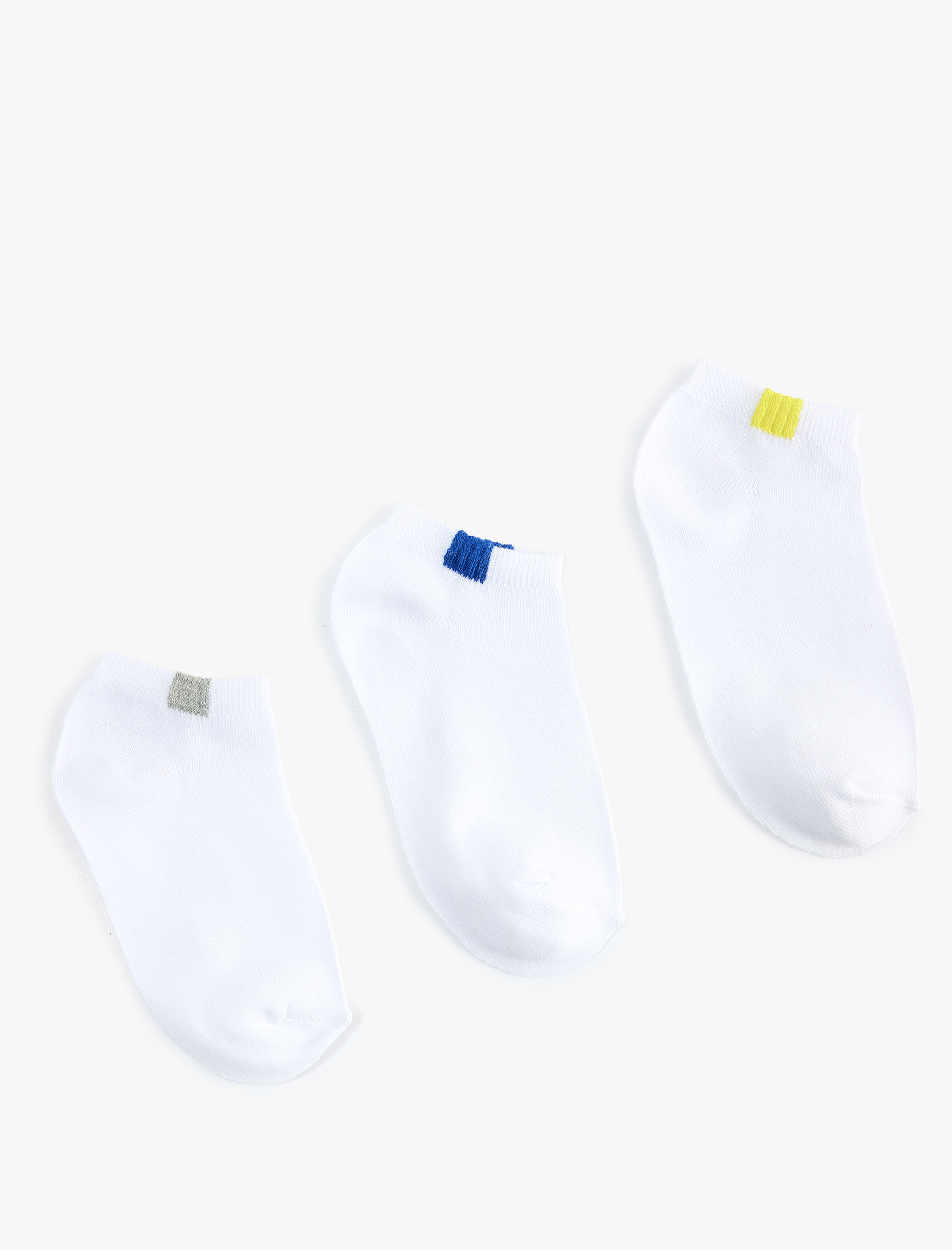  Erkek Çocuk Pamuklu 3'lü Patik Çorap