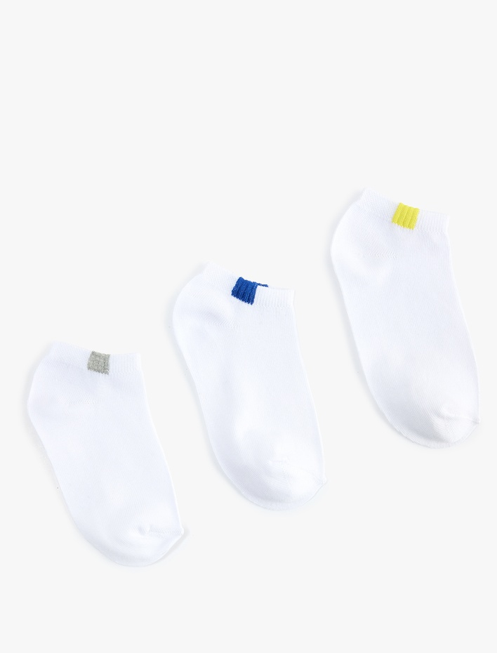 Erkek Çocuk Pamuklu 3'lü Patik Çorap