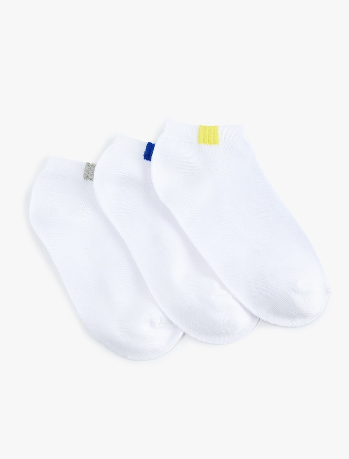 Erkek Çocuk Pamuklu 3'lü Patik Çorap