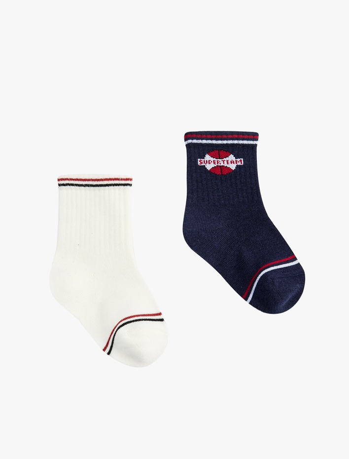 Erkek Bebek Pamuklu 2'li Çorap