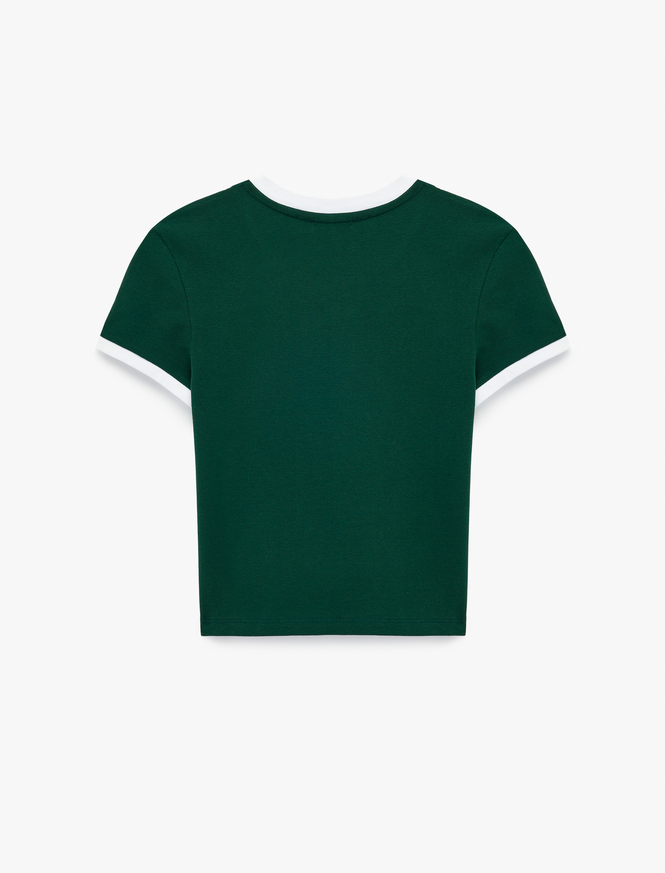   Slim Fit Kısa Kollu Bisiklet Yaka Baskılı Tişört