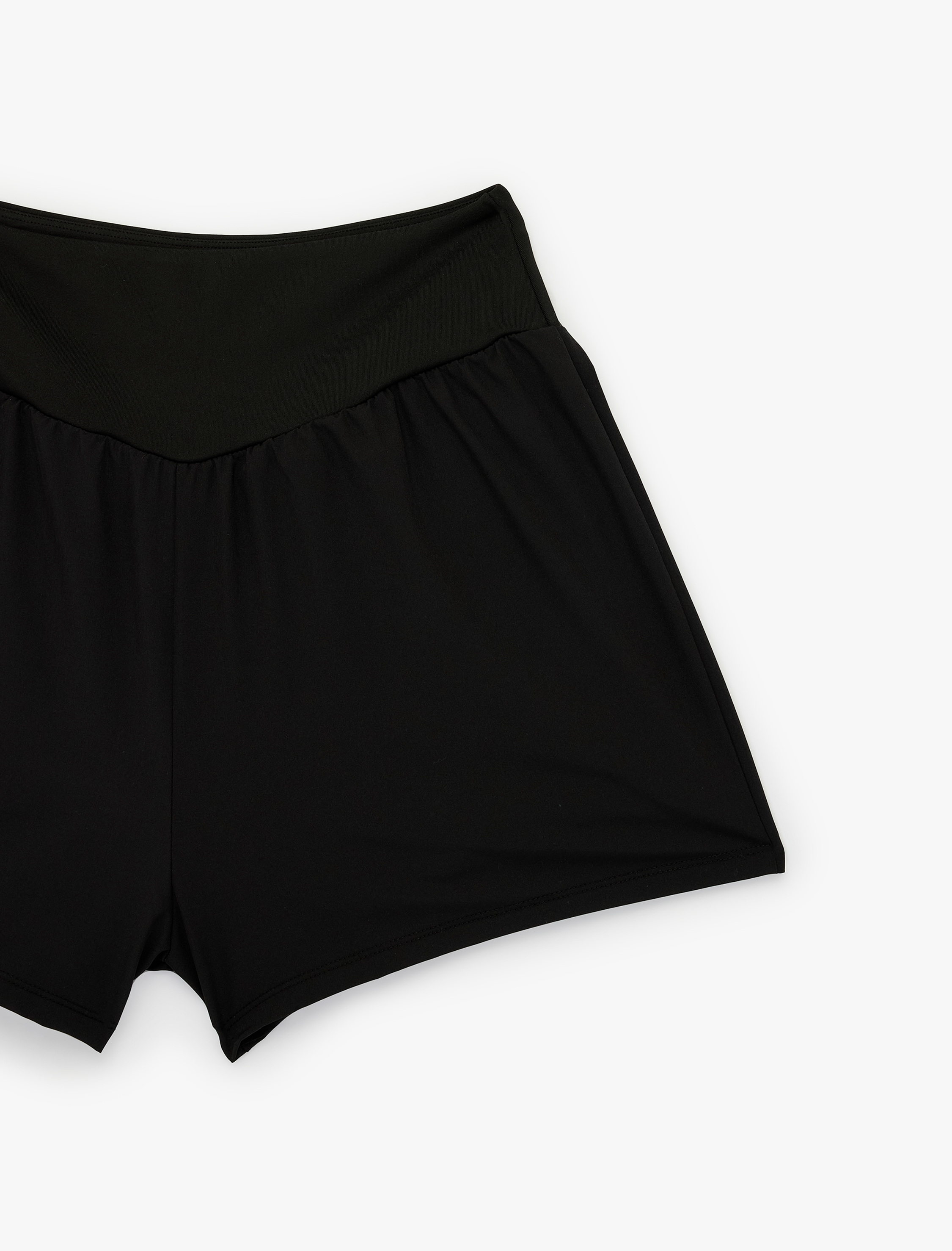   Yüksek Bel Slim Fit Spor Şort