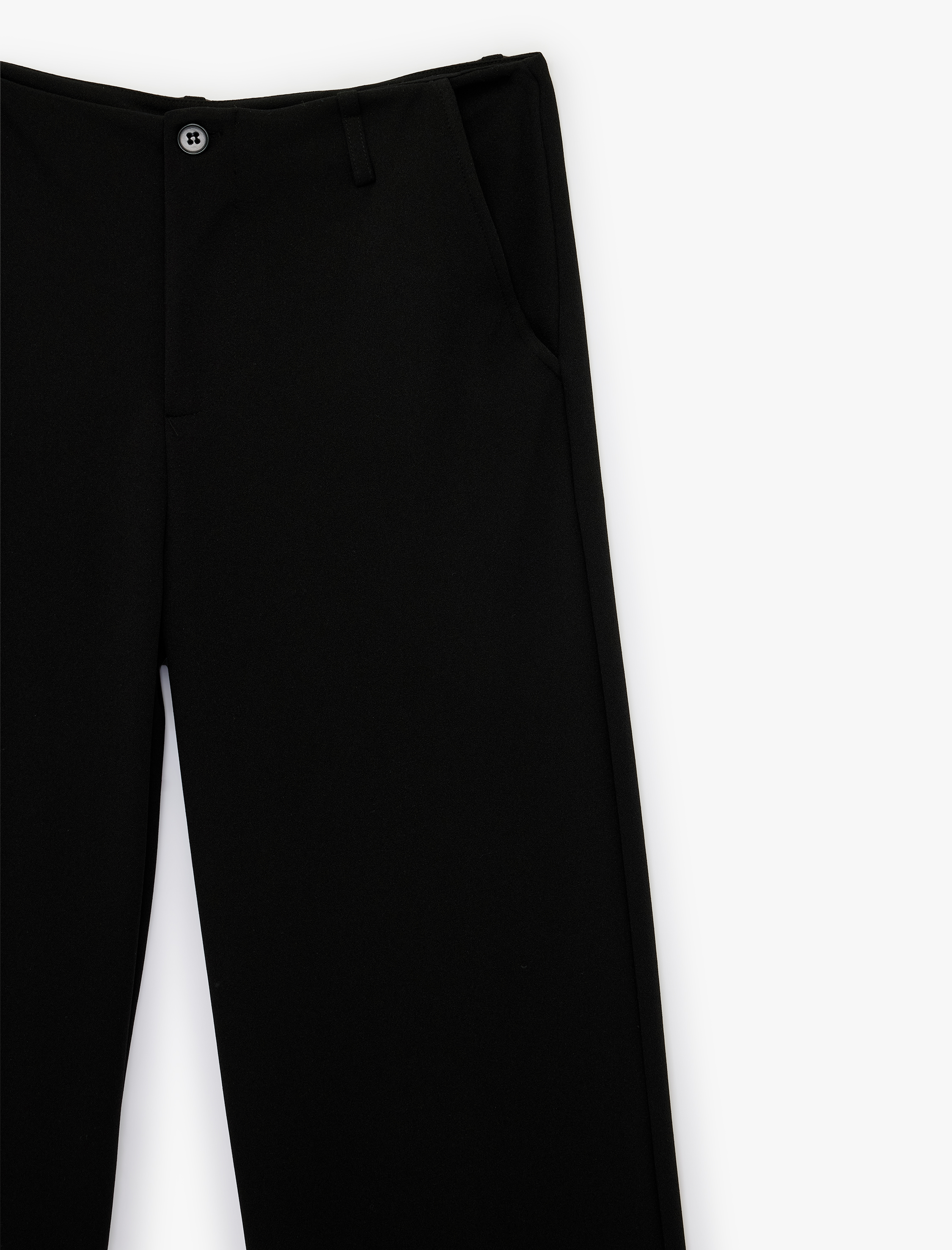   Kemerli Fleto Cepli Krep Scuba Pantolon