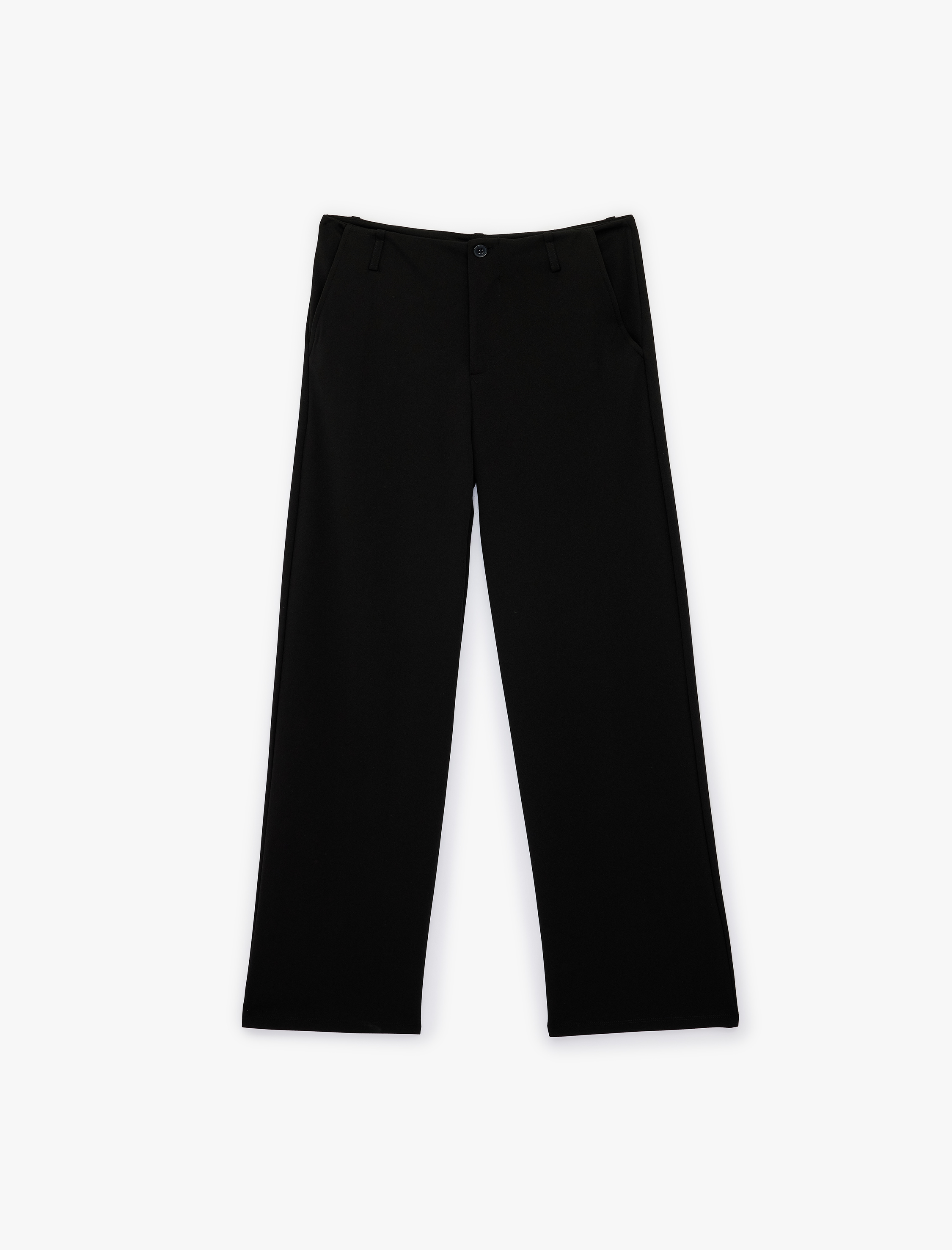   Kemerli Fleto Cepli Krep Scuba Pantolon