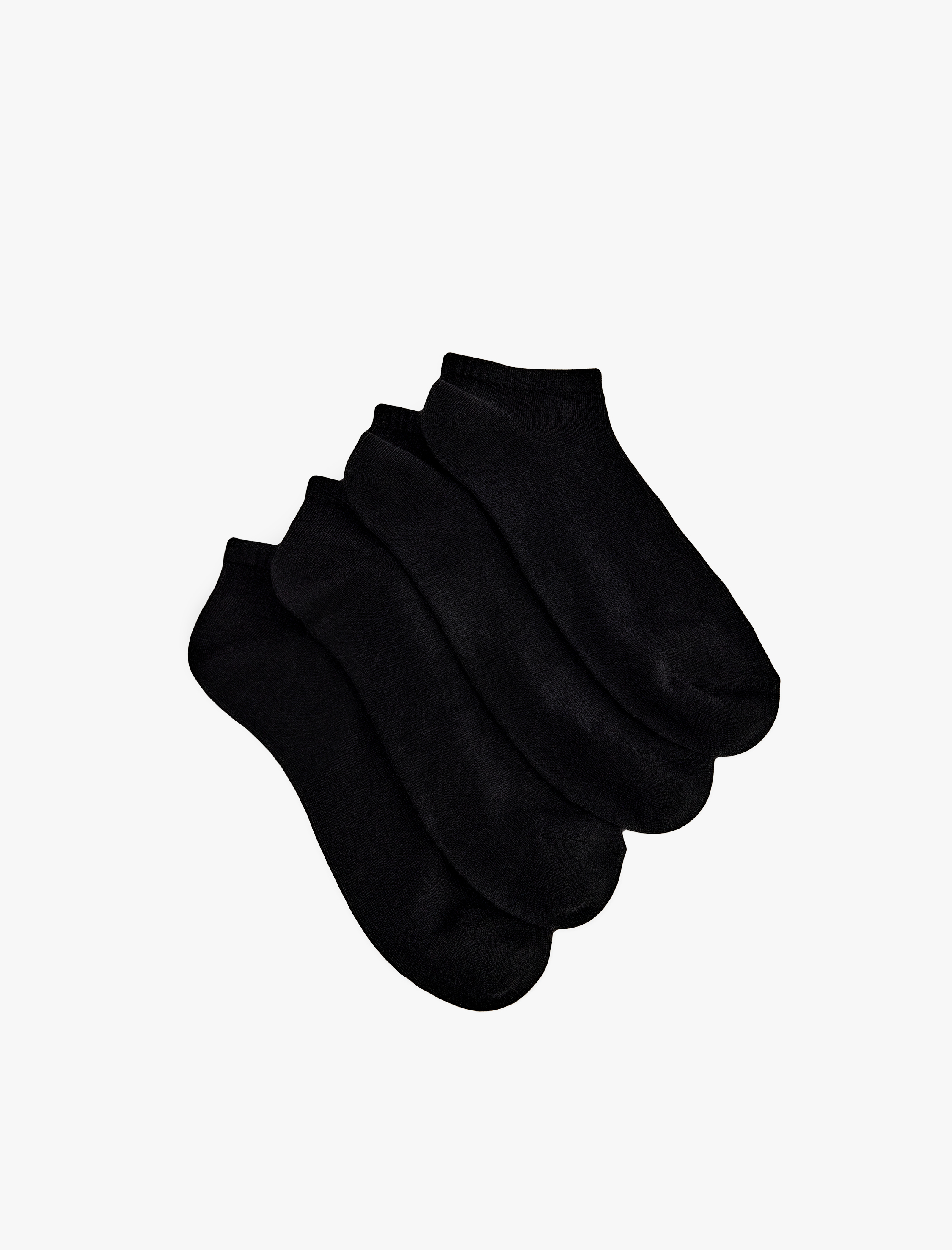  Erkek 4'lü Basic Pamuklu Patik Çorap Seti