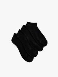 4'lü Basic Pamuklu Patik Çorap Seti