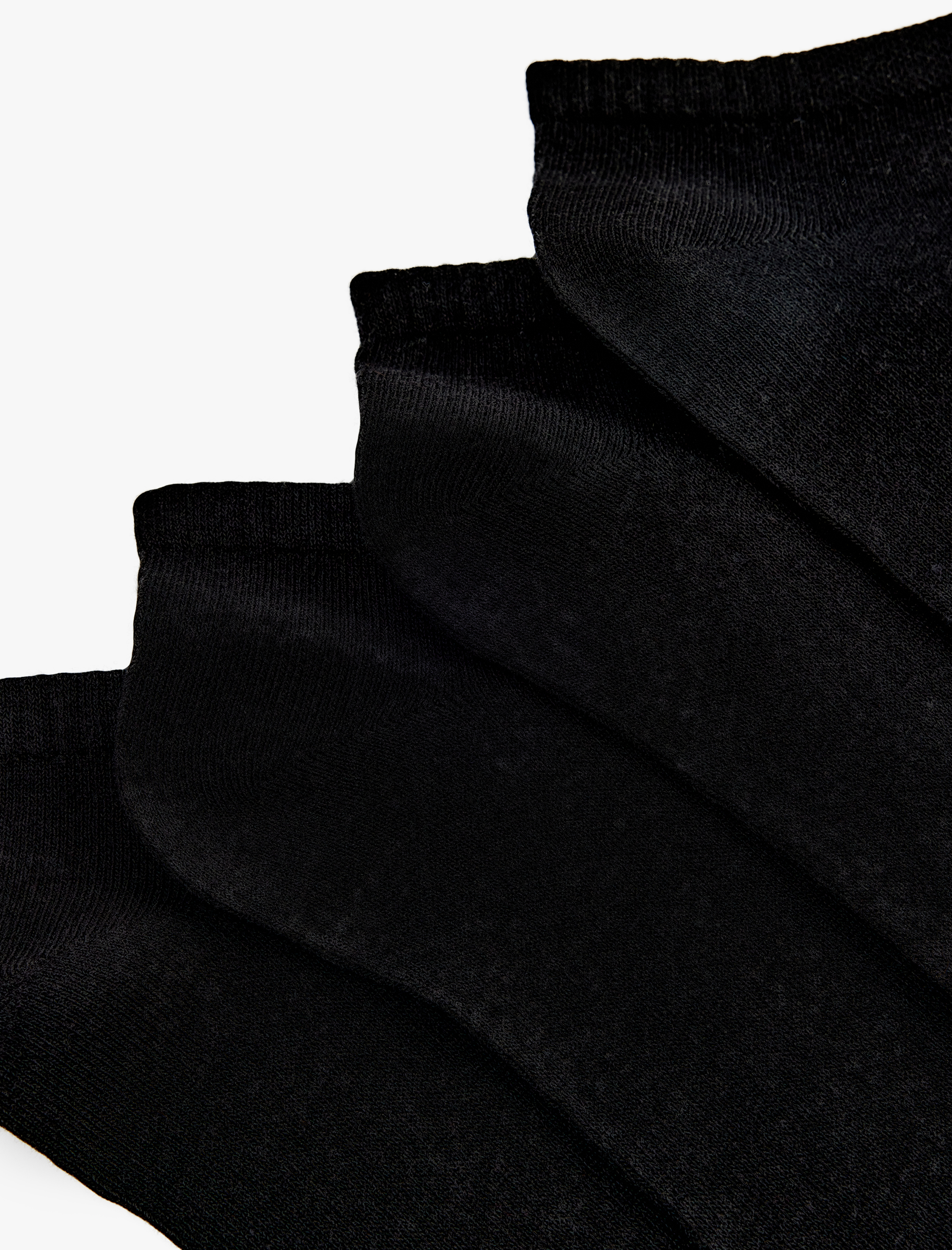  Erkek 4'lü Basic Pamuklu Patik Çorap Seti