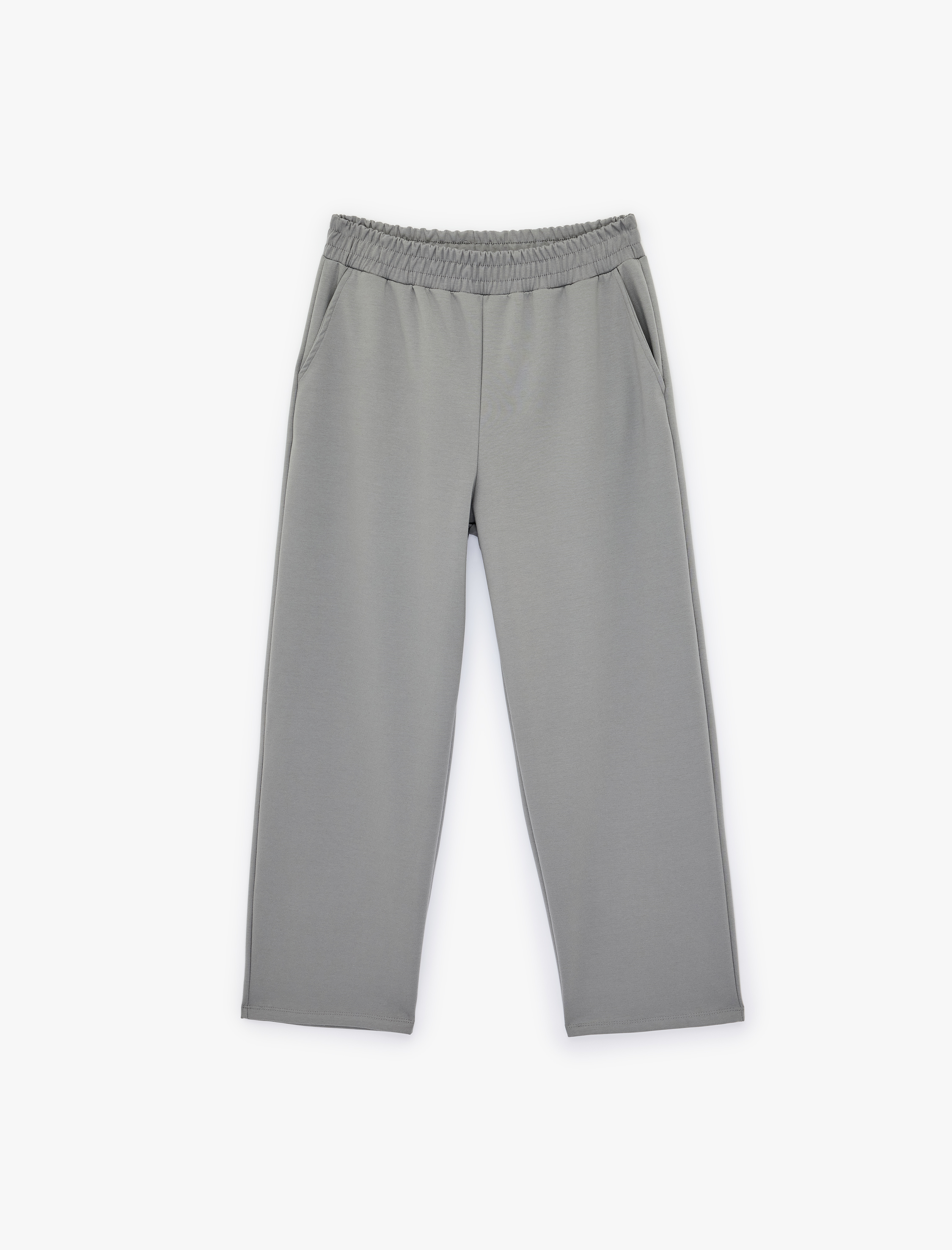   Rahat Kalıp Cepli Beli Lastikli Geniş Paça Spor Eşofman Altı